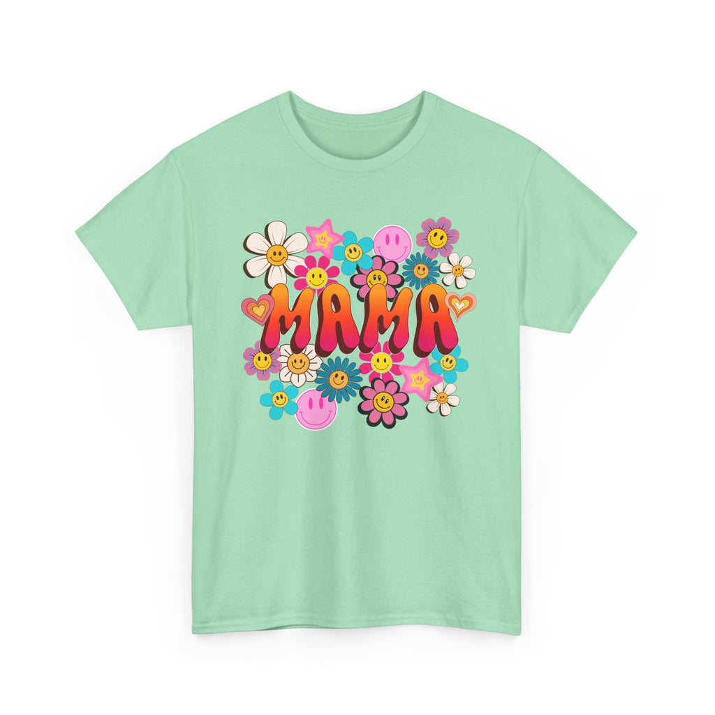 Mama Floral Tee — Retro Cute Flower Mom T‑Shirt