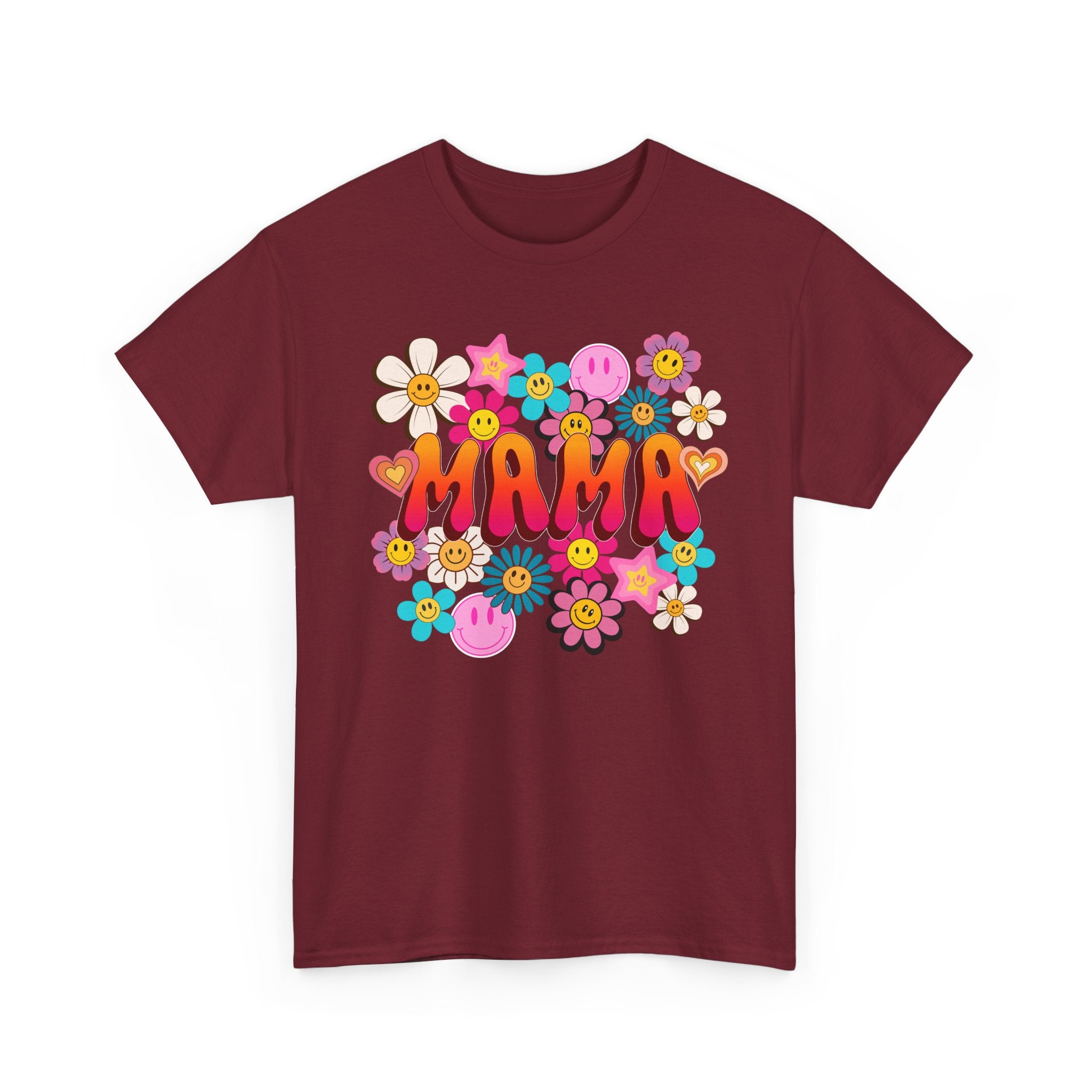 Mama Floral Tee — Retro Cute Flower Mom T‑Shirt