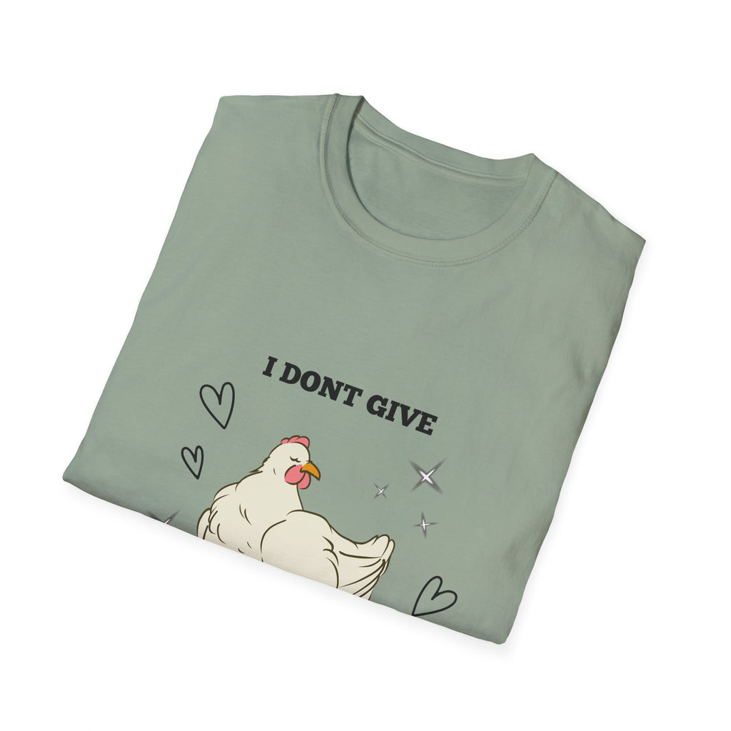 I Don't Give a Flying Cluck T-Shirt — Cute Sarcastic Chicken Graphic Tee