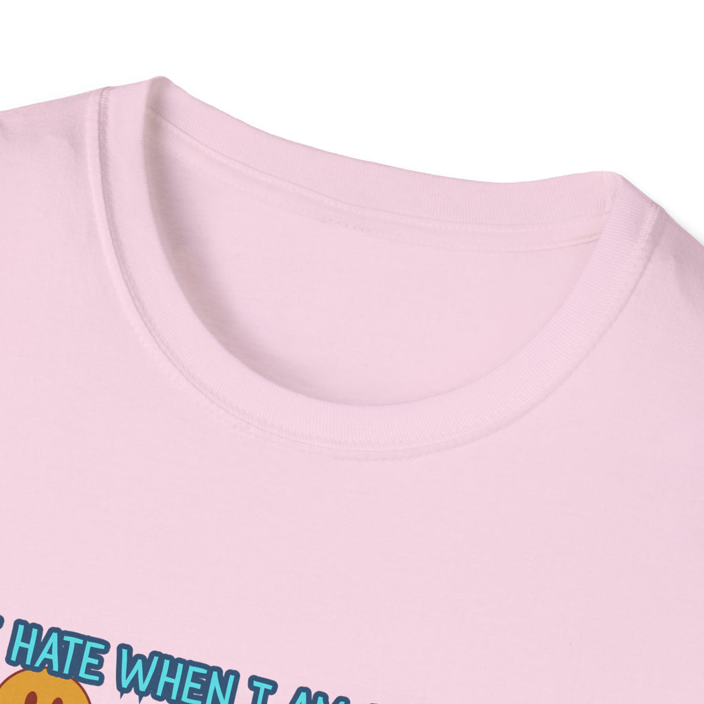 Funny 'I Hate When I Am accused of lolly-gagging' Graphic T-Shirt — Retro Smiley Face Design