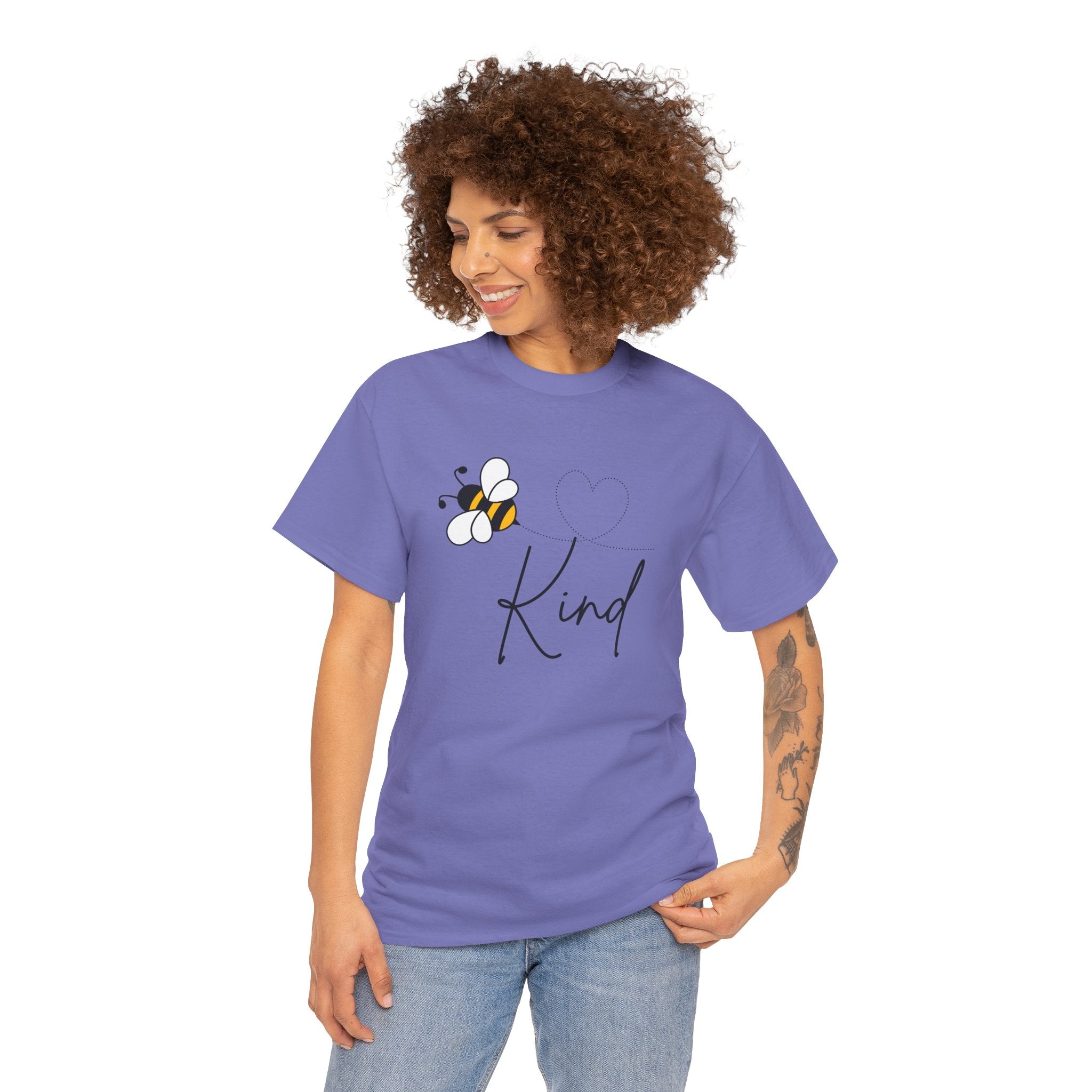 Kind Bee T‑Shirt — Minimalist Positive Message Tee