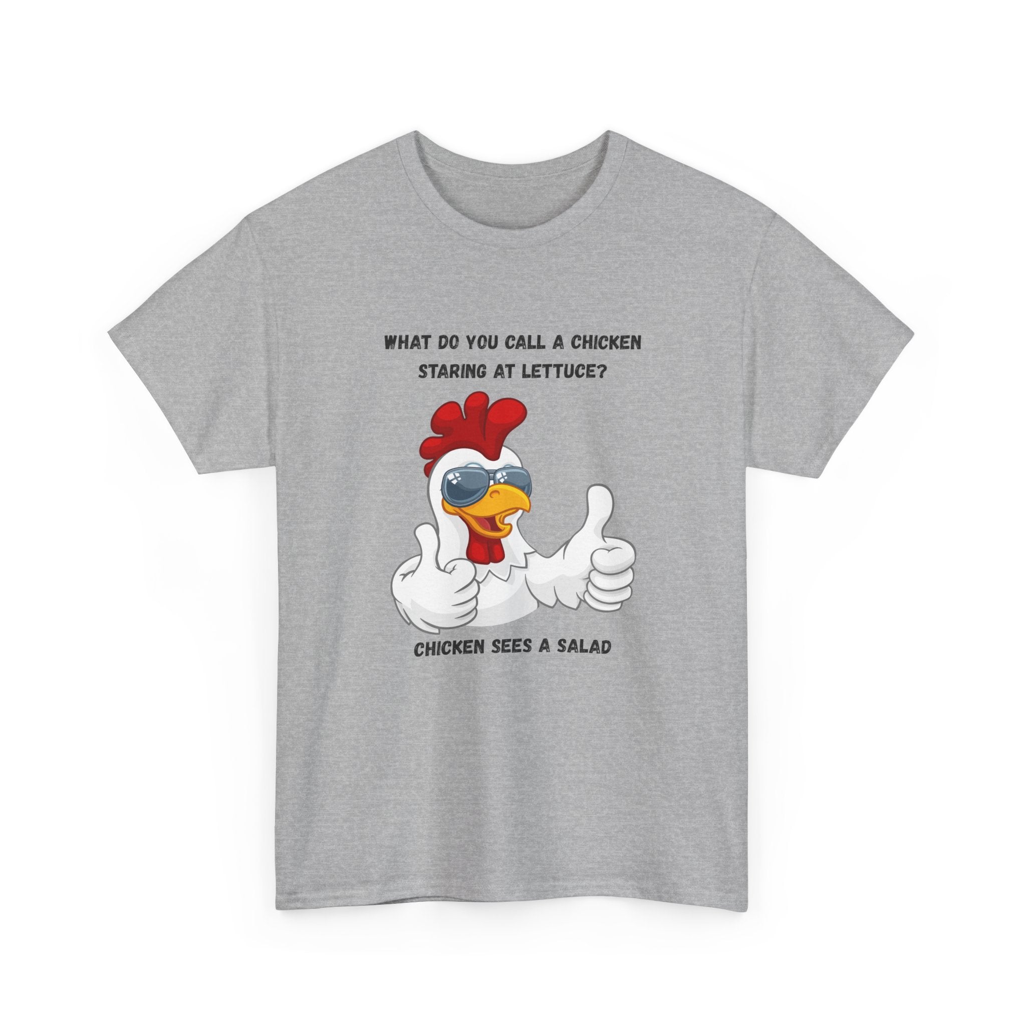 Chicken Sees A Salad Funny Pun T-Shirt