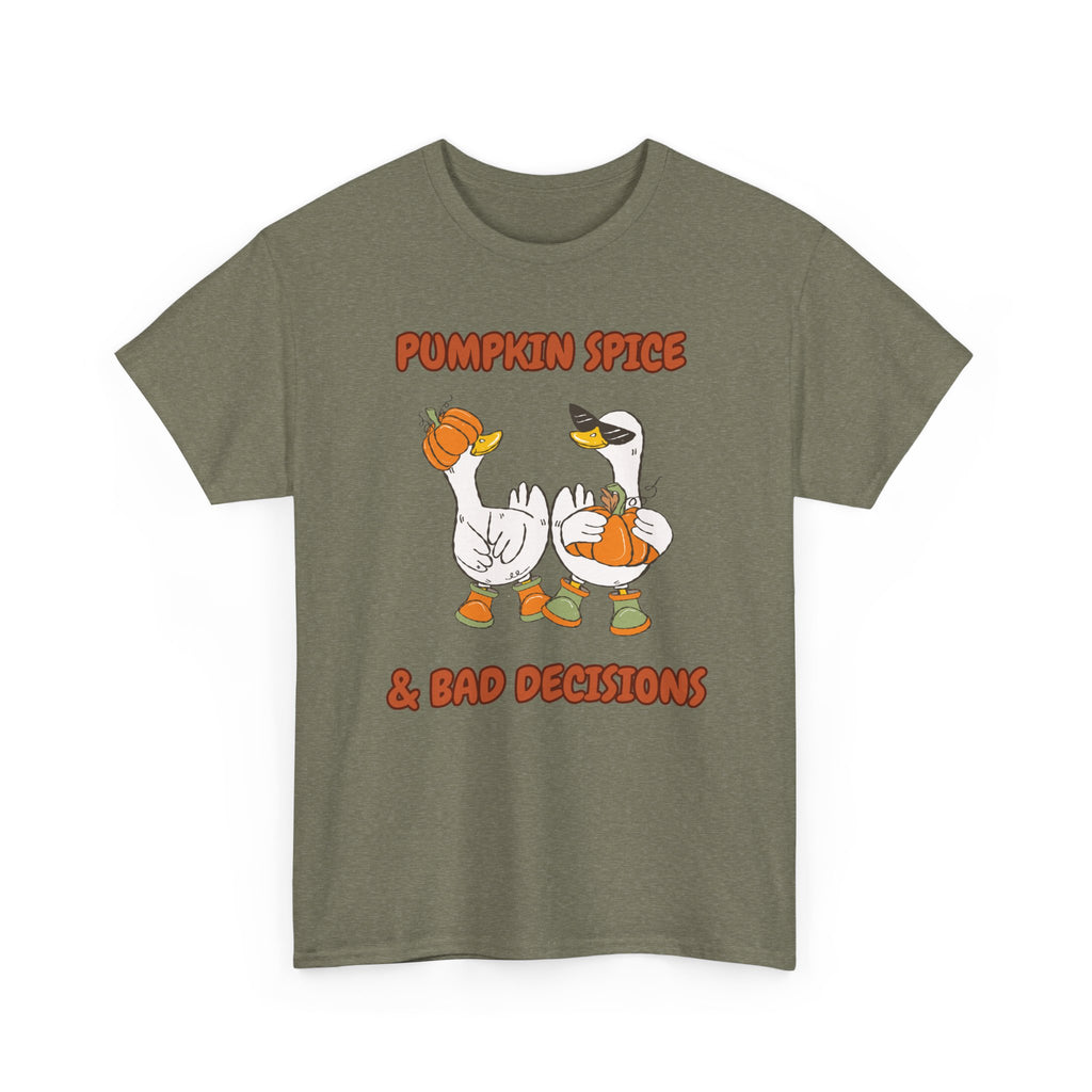 Pumpkin Spice & Bad Decisions Heavy Cotton Tee