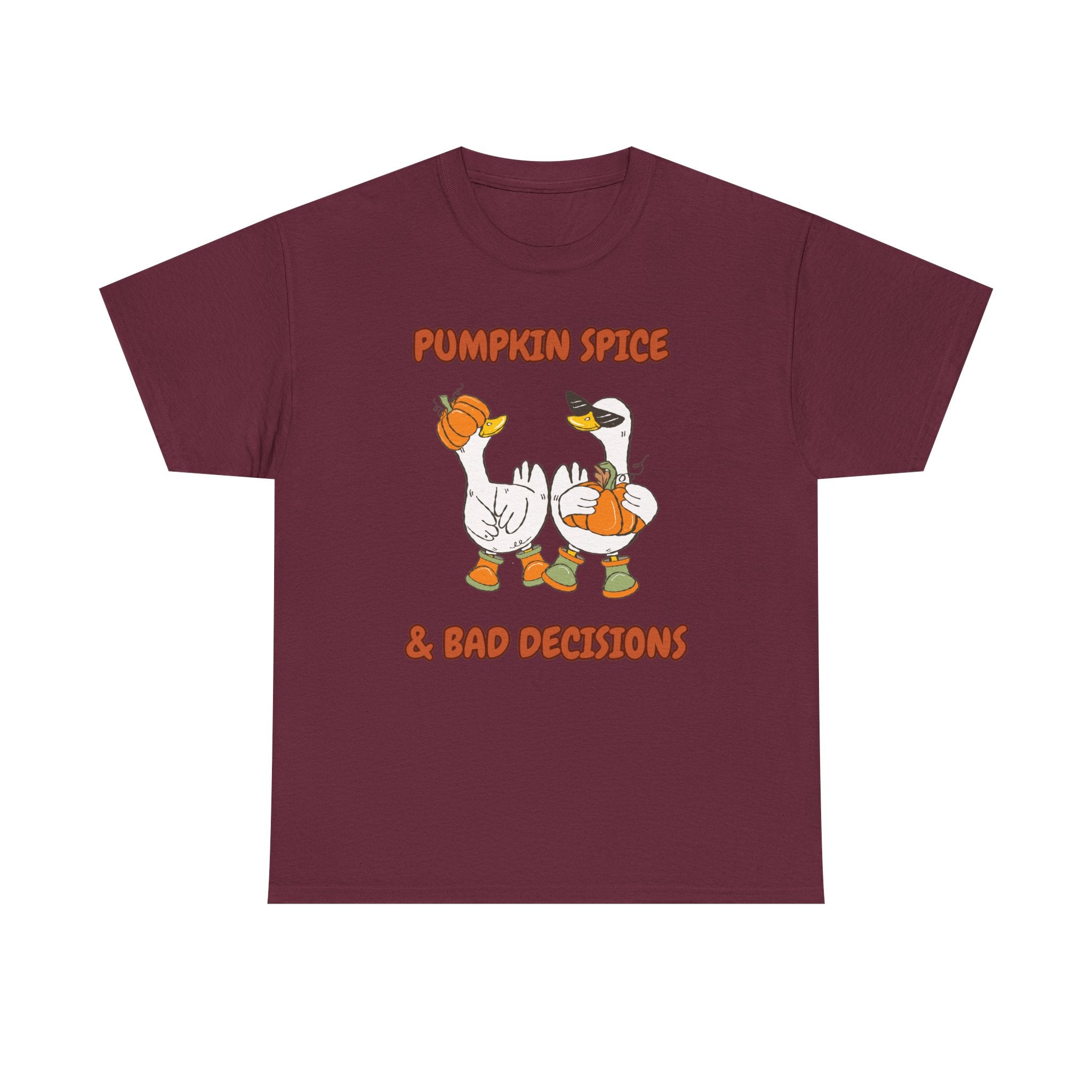 Pumpkin Spice & Bad Decisions Heavy Cotton Tee