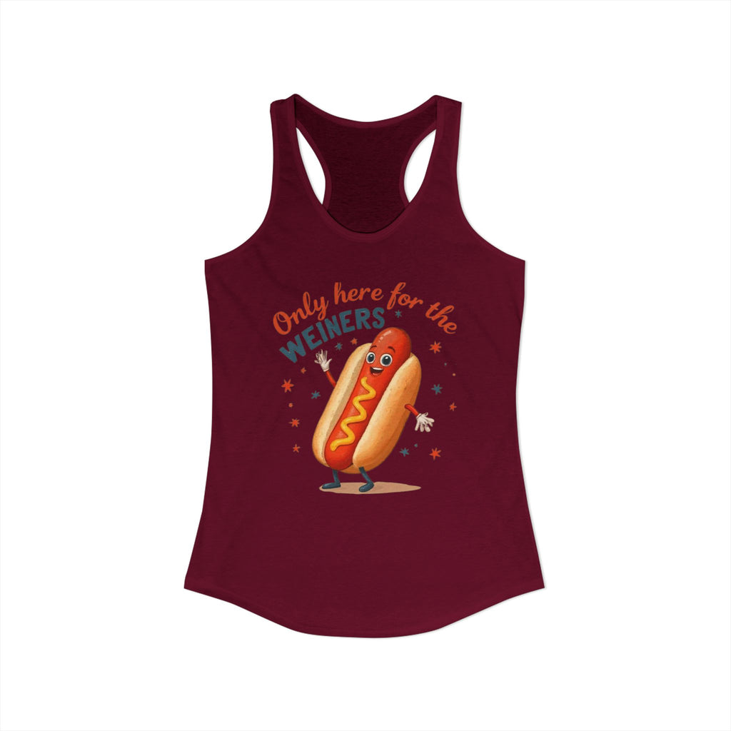 'Only Here for the Weiners' Hot Dog Cookout Tank