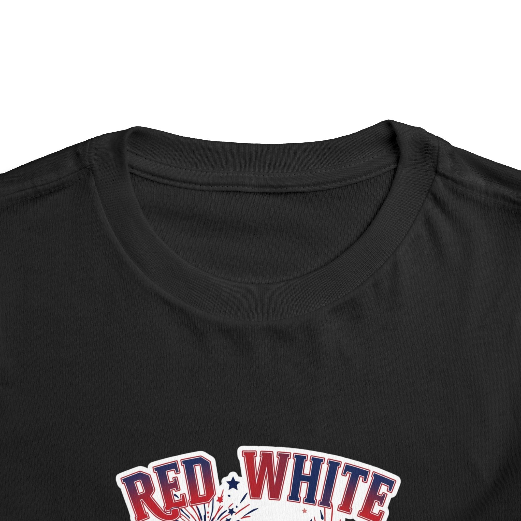 Toddler Tee - "Red, White & Boom" Monster Truck 4th of July Shirt