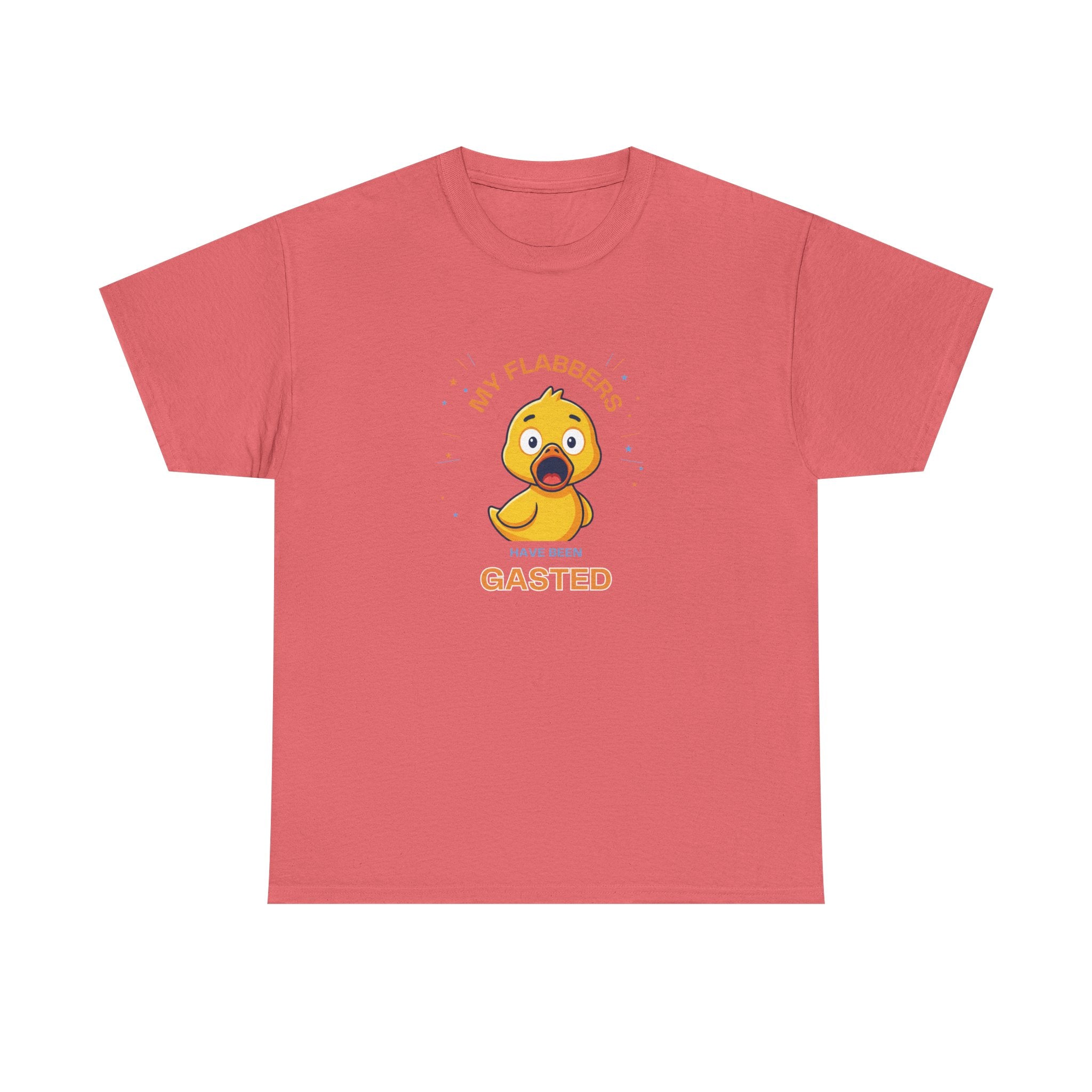 Duck Cartoon Tee — "My Flabbers are Gasted" Cute Shocked Rubber Duck T-Shirt