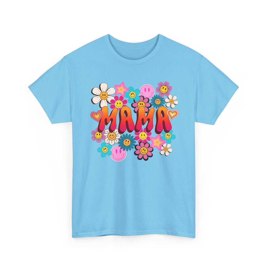 Mama Floral Tee — Retro Cute Flower Mom T‑Shirt