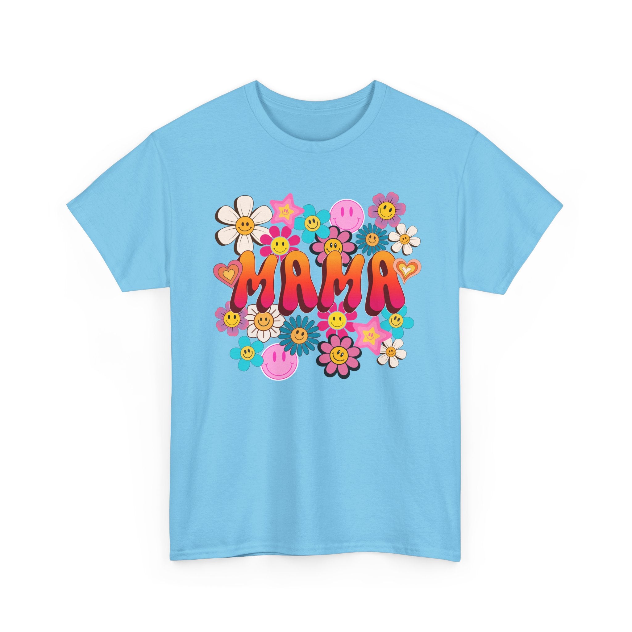Mama Floral Tee — Retro Cute Flower Mom T‑Shirt