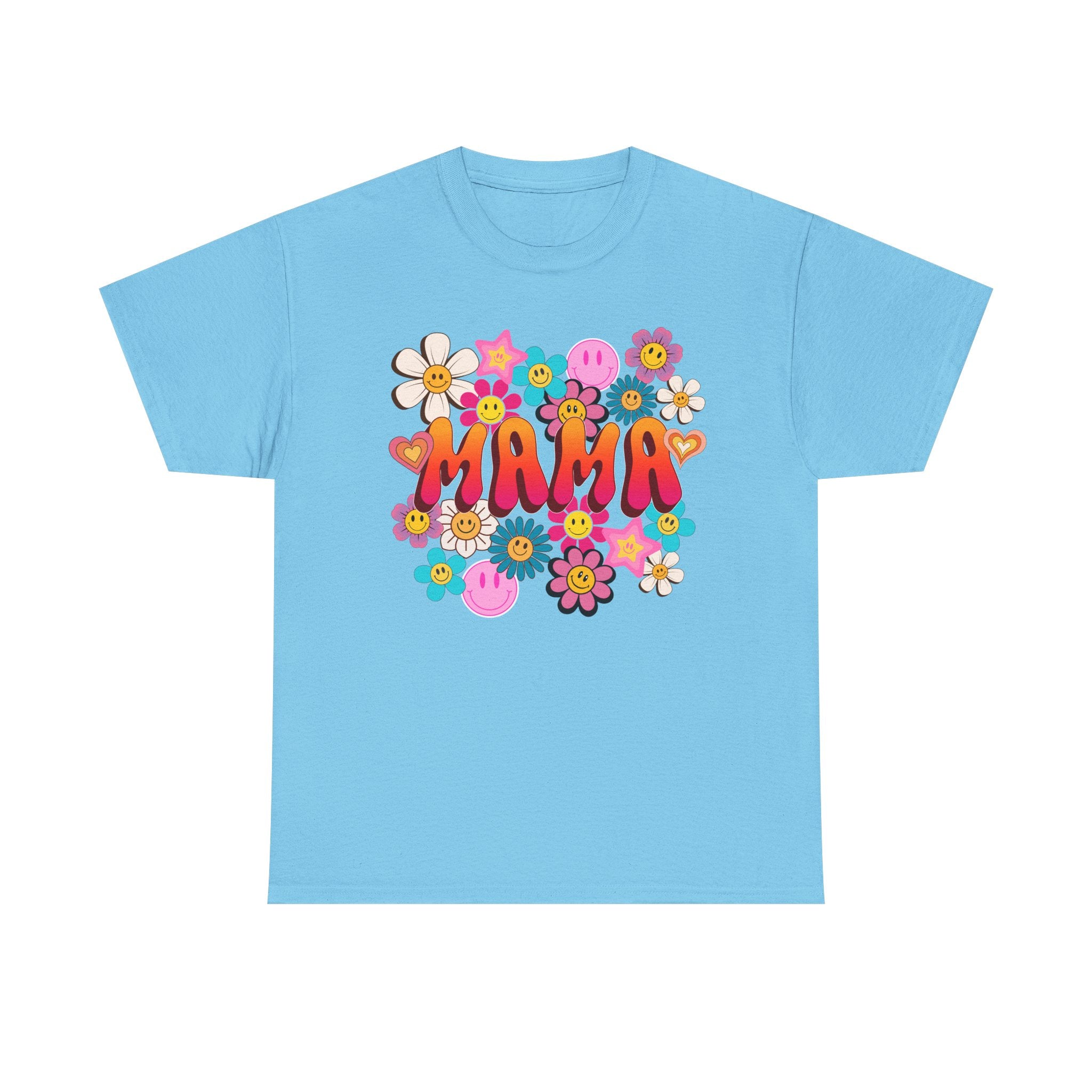 Mama Floral Tee — Retro Cute Flower Mom T‑Shirt