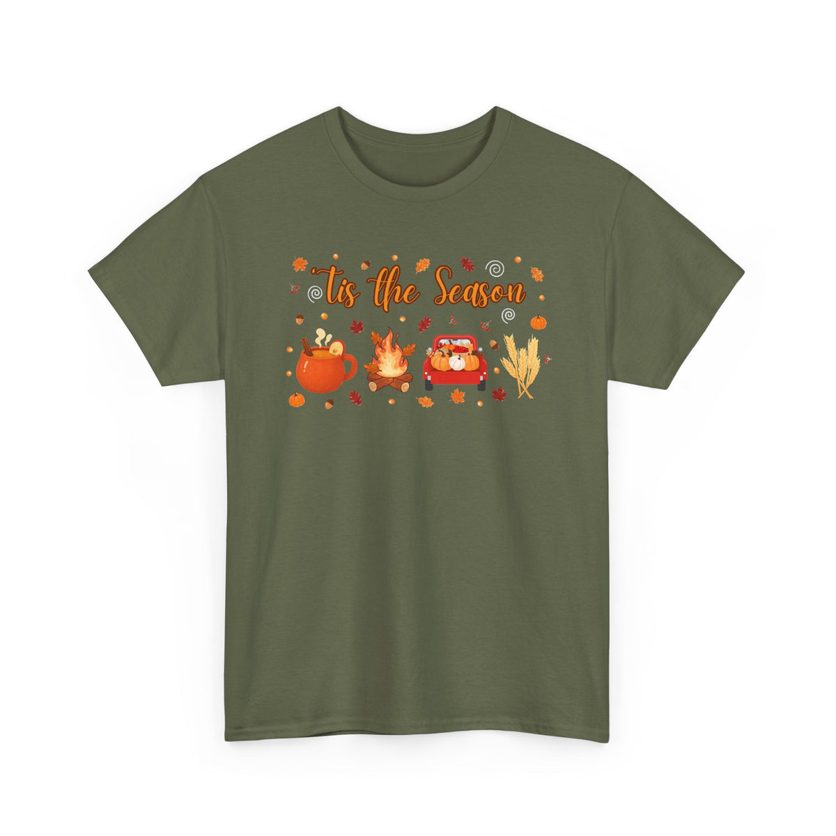 Tis the season pumpkin Heavy Cotton Tee