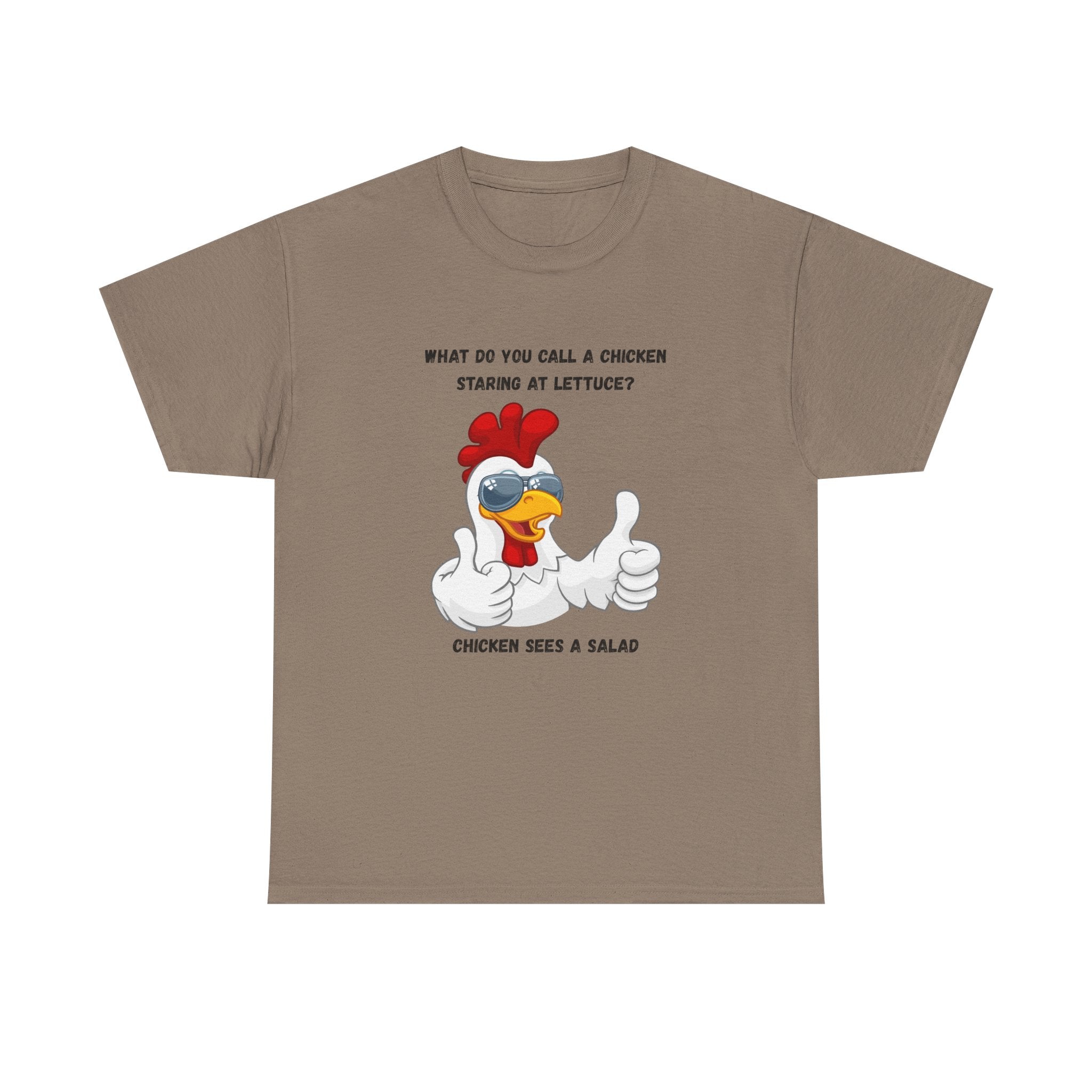 Chicken Sees A Salad Funny Pun T-Shirt