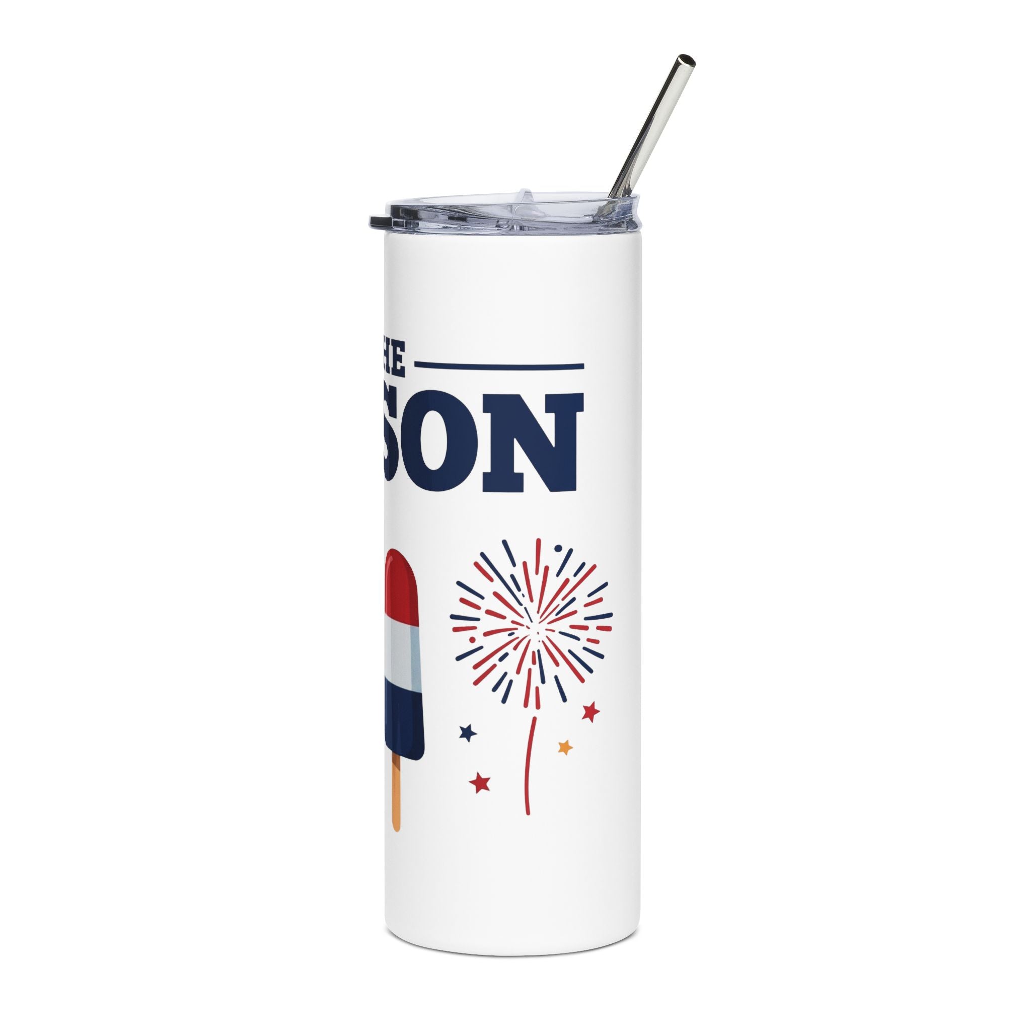 Patriotic 'Tis the Season' 20oz Stainless Tumbler – Red White Blue Summer Drinkware