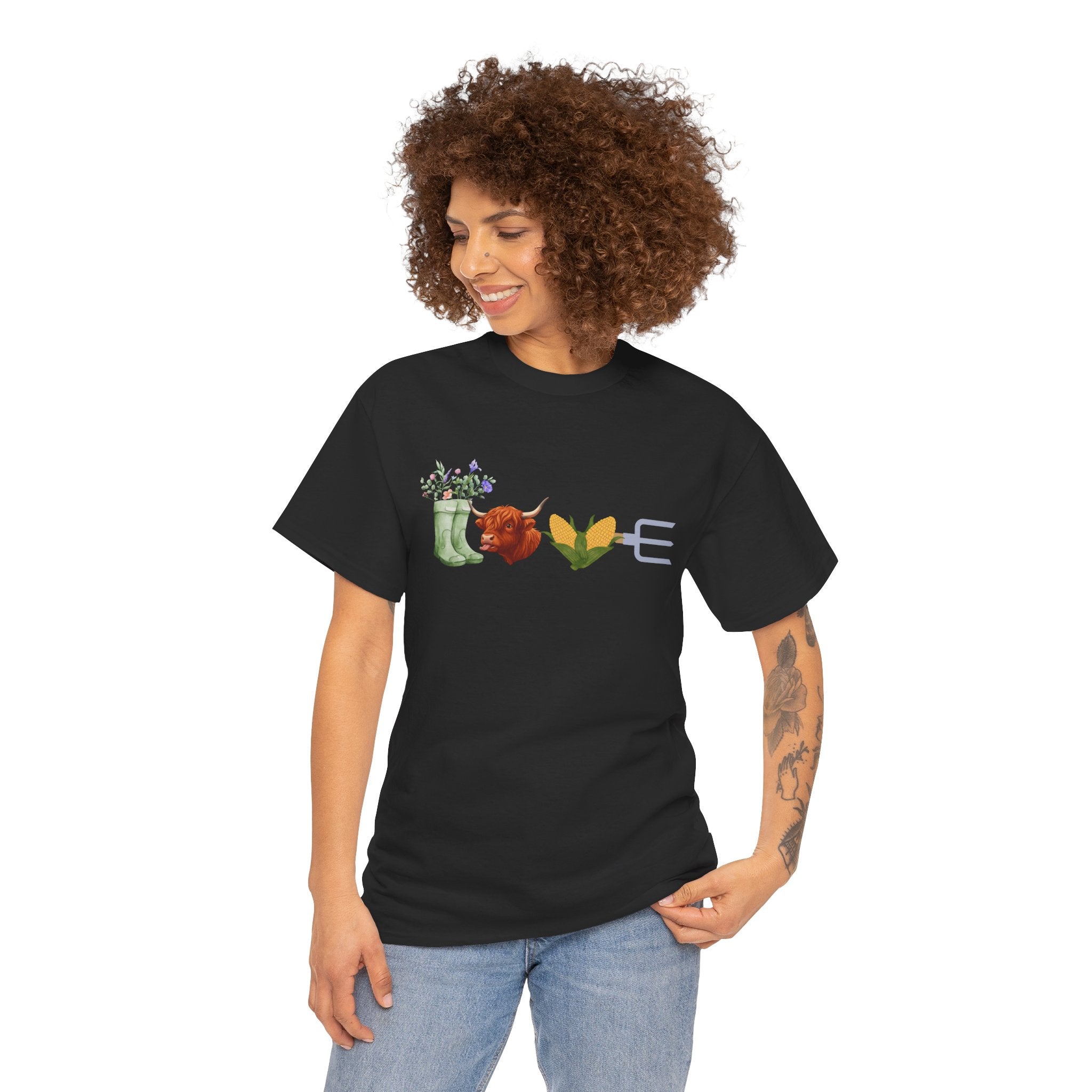 T-Shirt — Floral Garden Love Icons Tee