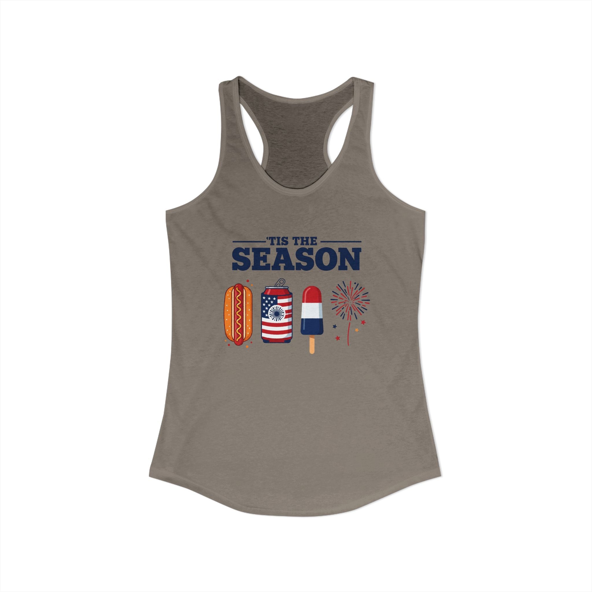 4th of July USA 'Tis the Season Racerback Tank