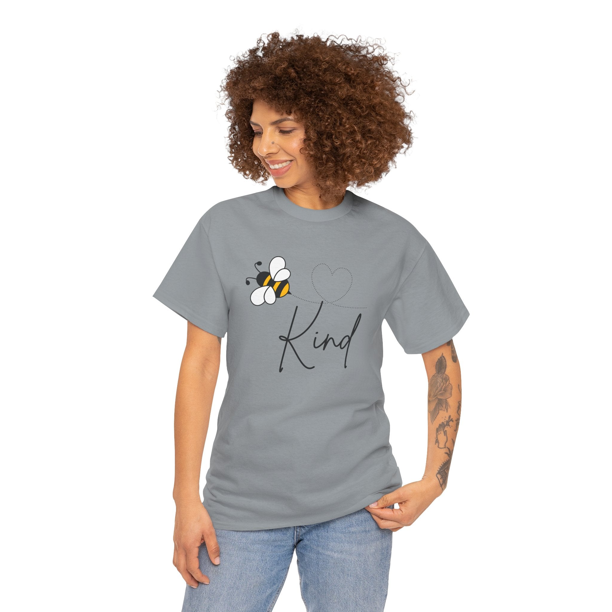 Kind Bee T‑Shirt — Minimalist Positive Message Tee