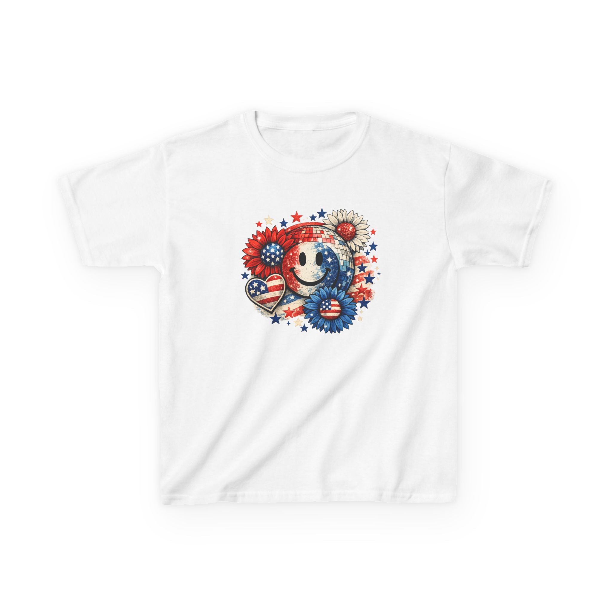 Girls American 4th of July T-Shirt