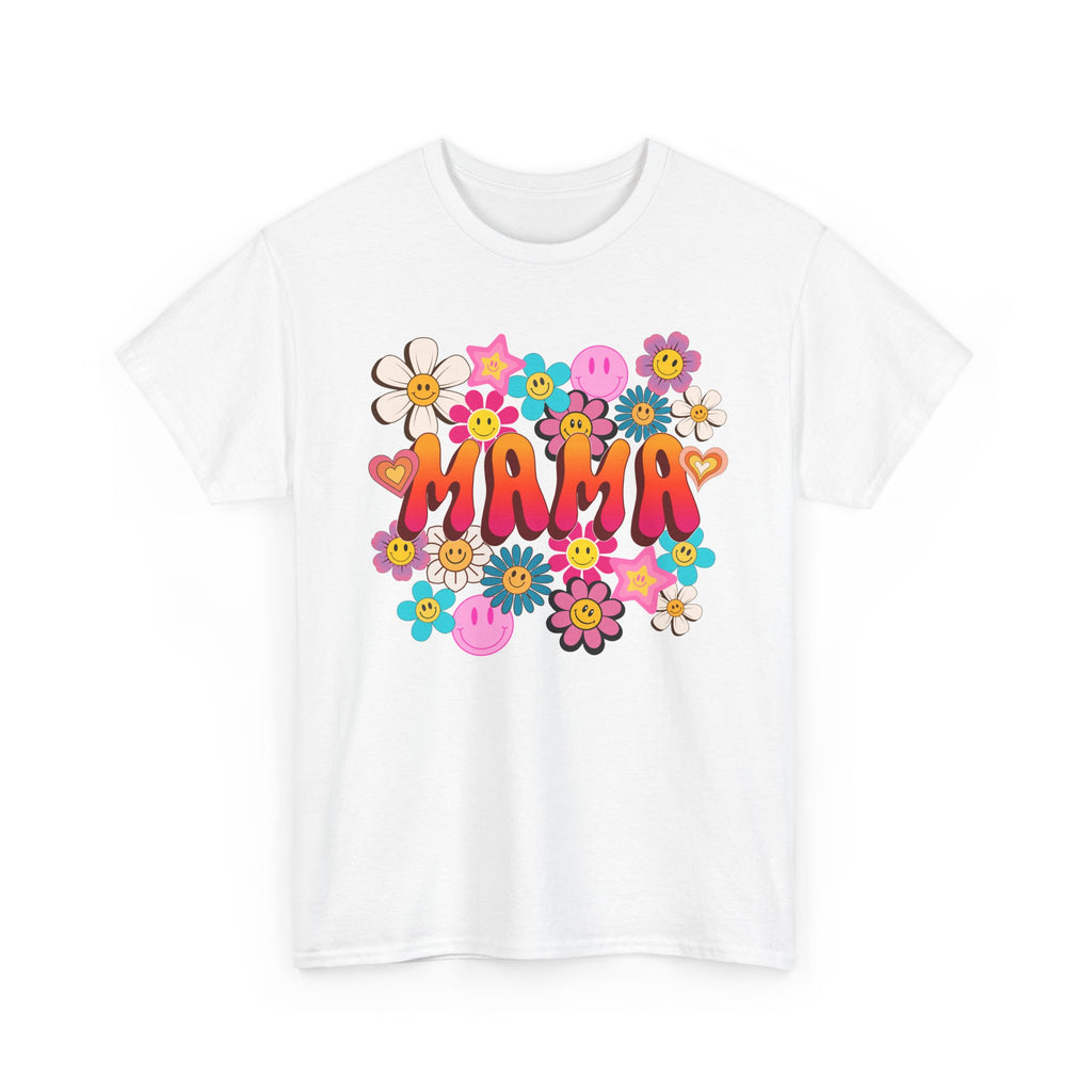 Mama Floral Tee — Retro Cute Flower Mom T‑Shirt