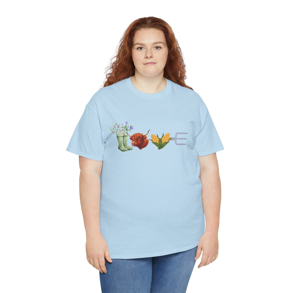 T-Shirt — Floral Garden Love Icons Tee