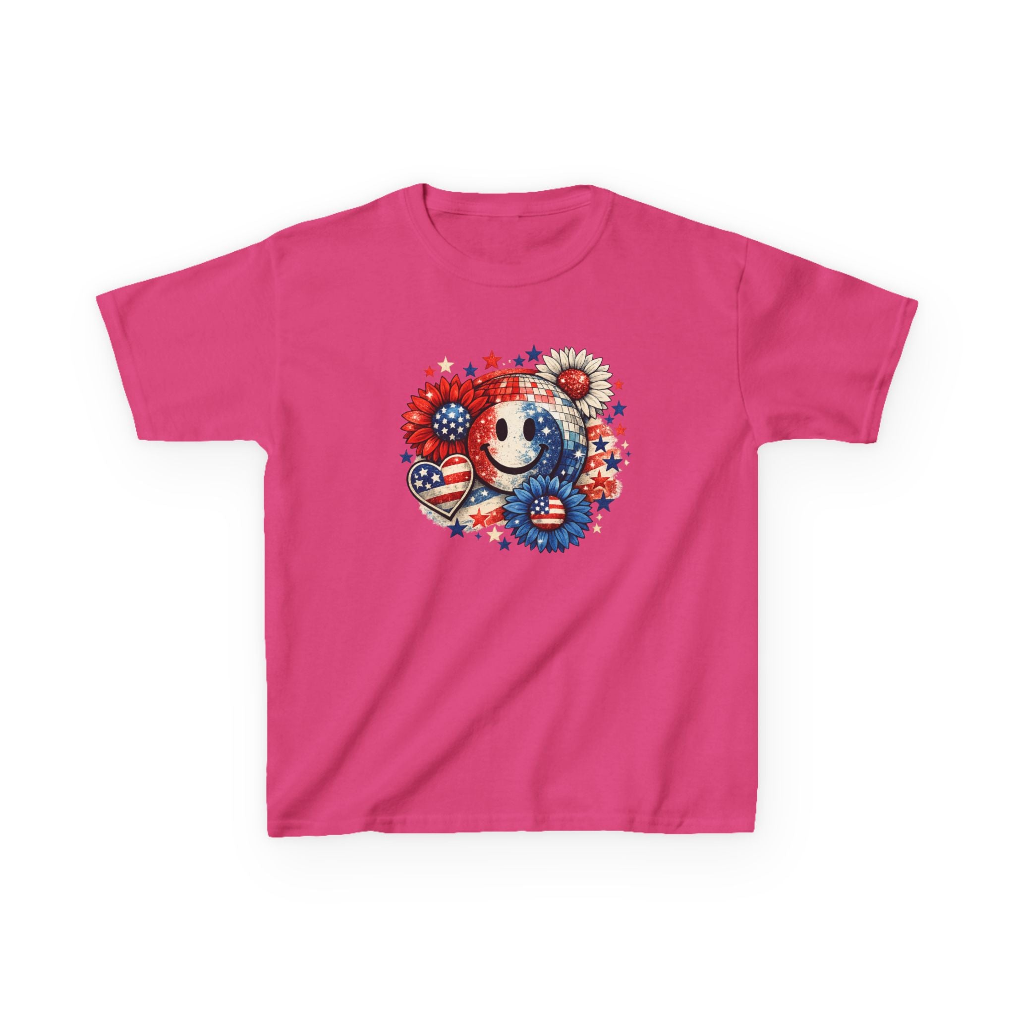 Girls American 4th of July T-Shirt