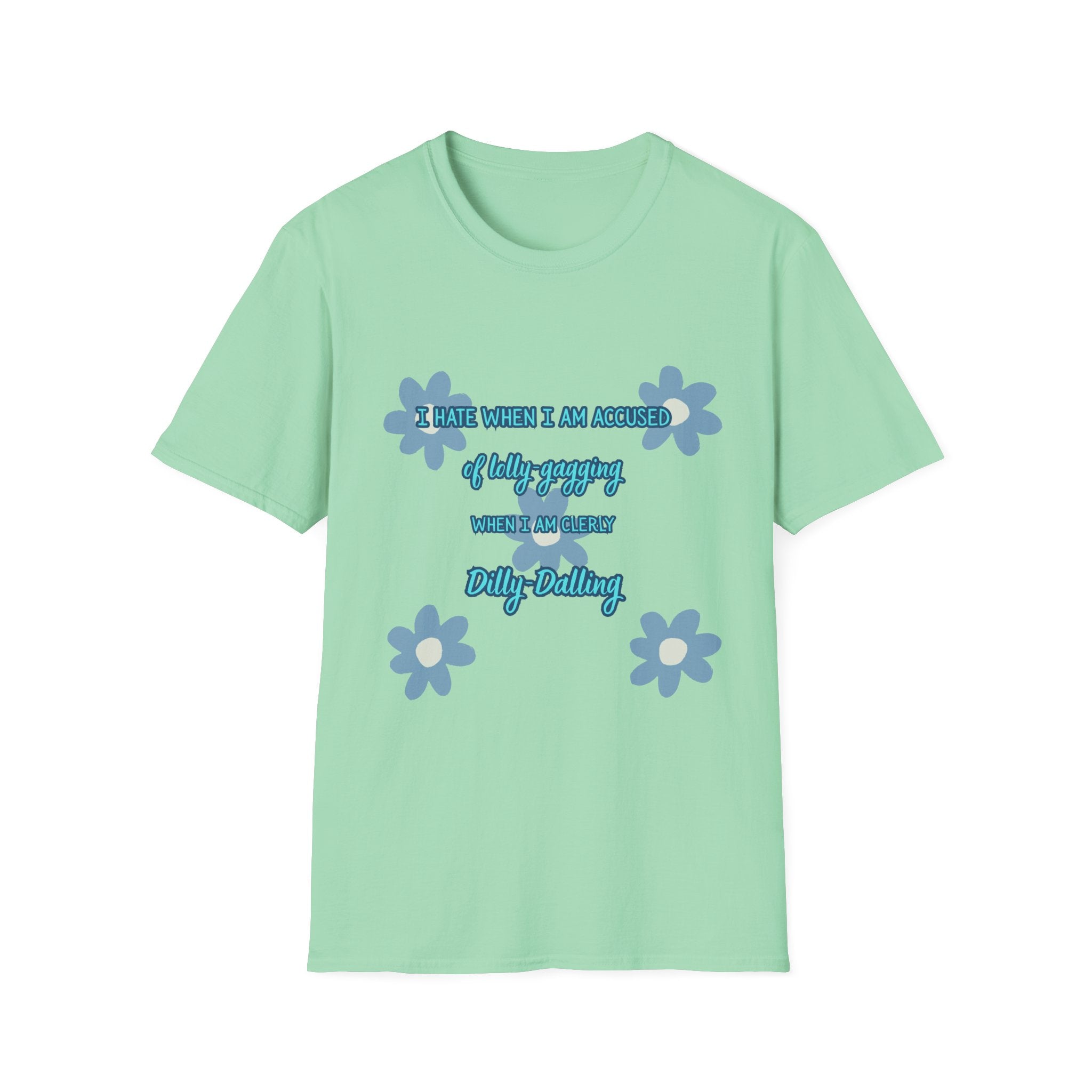 Graphic T-Shirt — "I Smile When I Am Asked If I’m Okay, When I’m Not" Floral Mental Health Tee