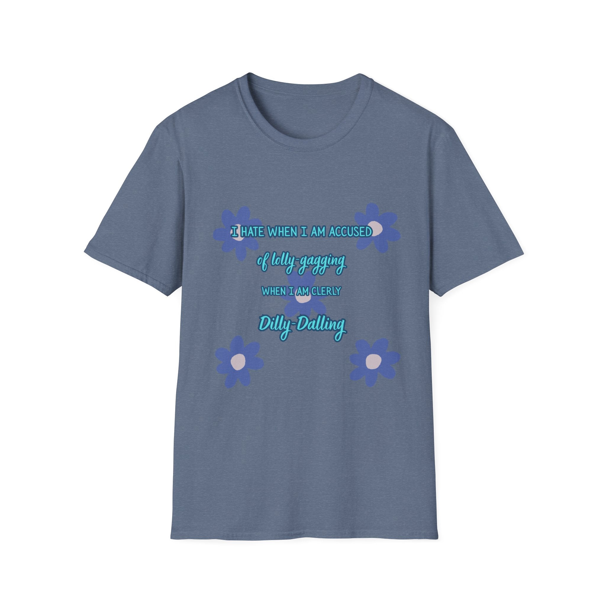 Graphic T-Shirt — "I Smile When I Am Asked If I’m Okay, When I’m Not" Floral Mental Health Tee