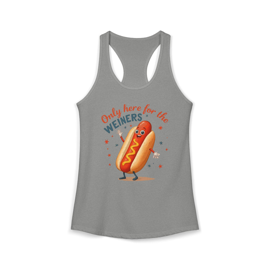 'Only Here for the Weiners' Hot Dog Cookout Tank