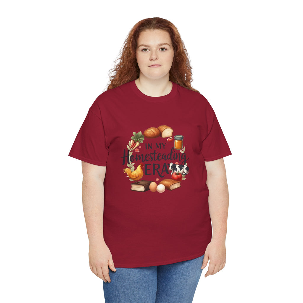 Homesteading Era Tee — Cute Bread, Chickens & Eggs Design