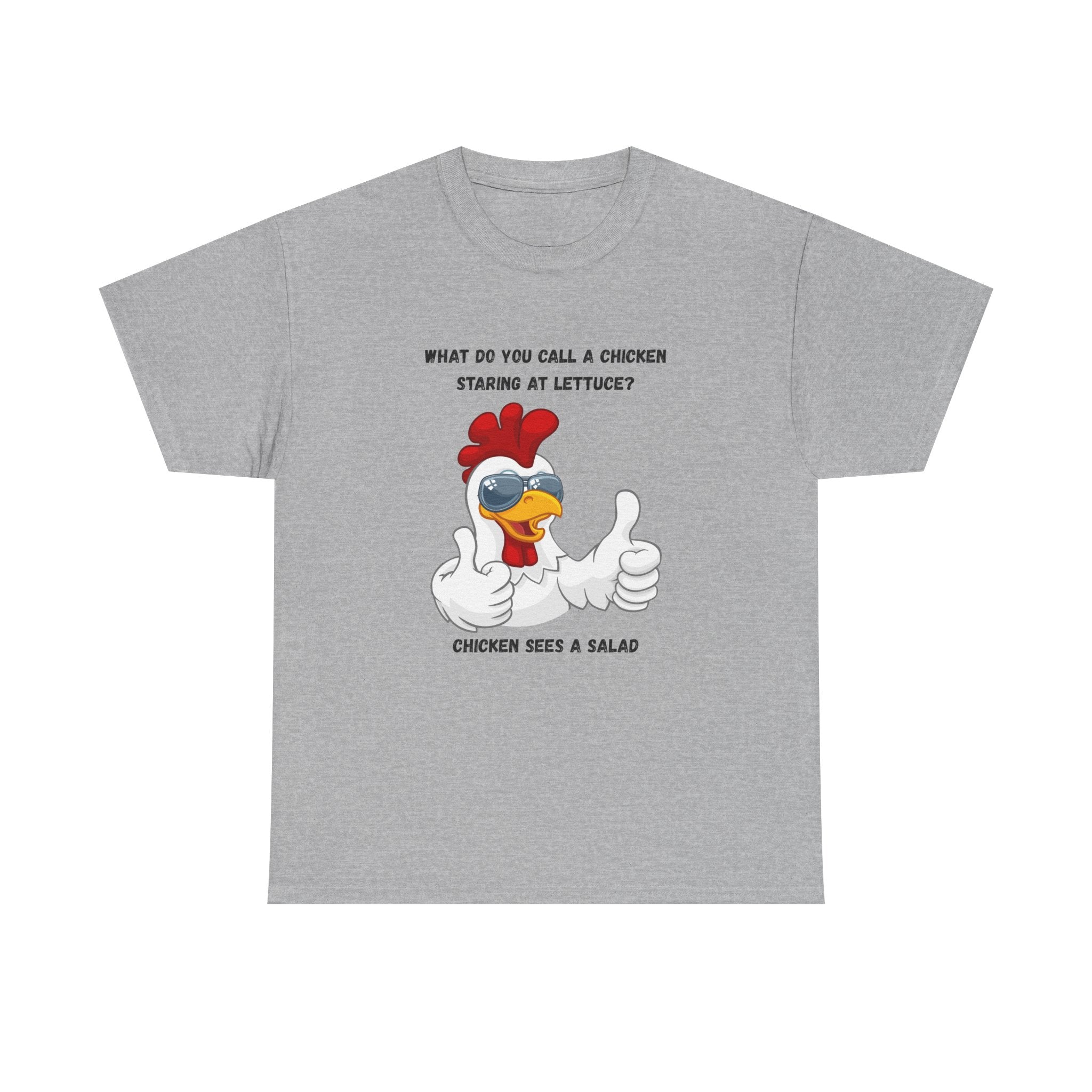 Chicken Sees A Salad Funny Pun T-Shirt
