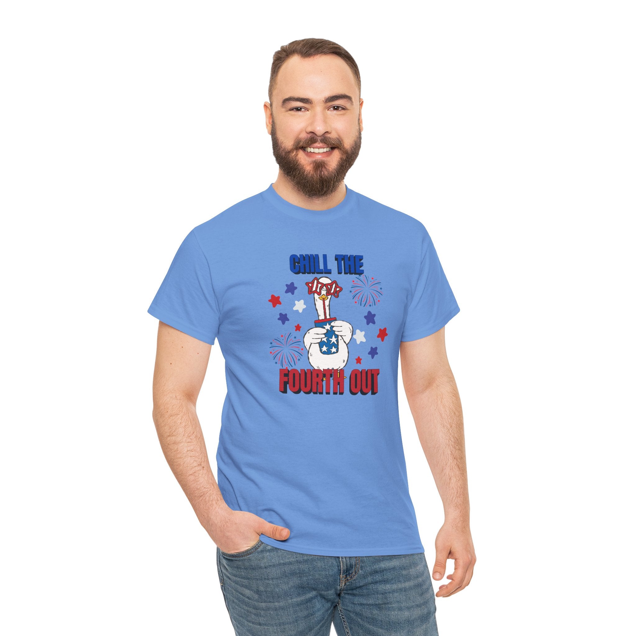 Chill the FOURTH Out - Funny Goose T-Shirt