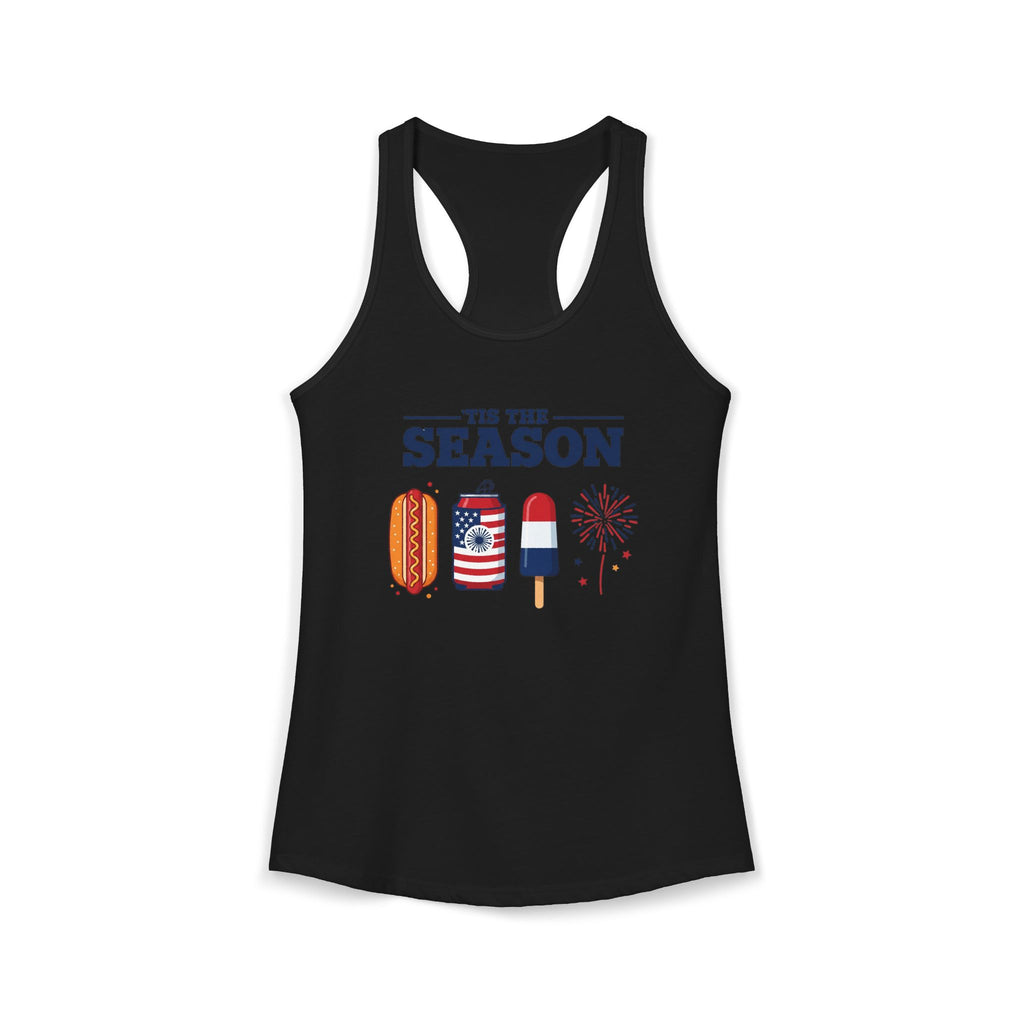 4th of July USA 'Tis the Season Racerback Tank
