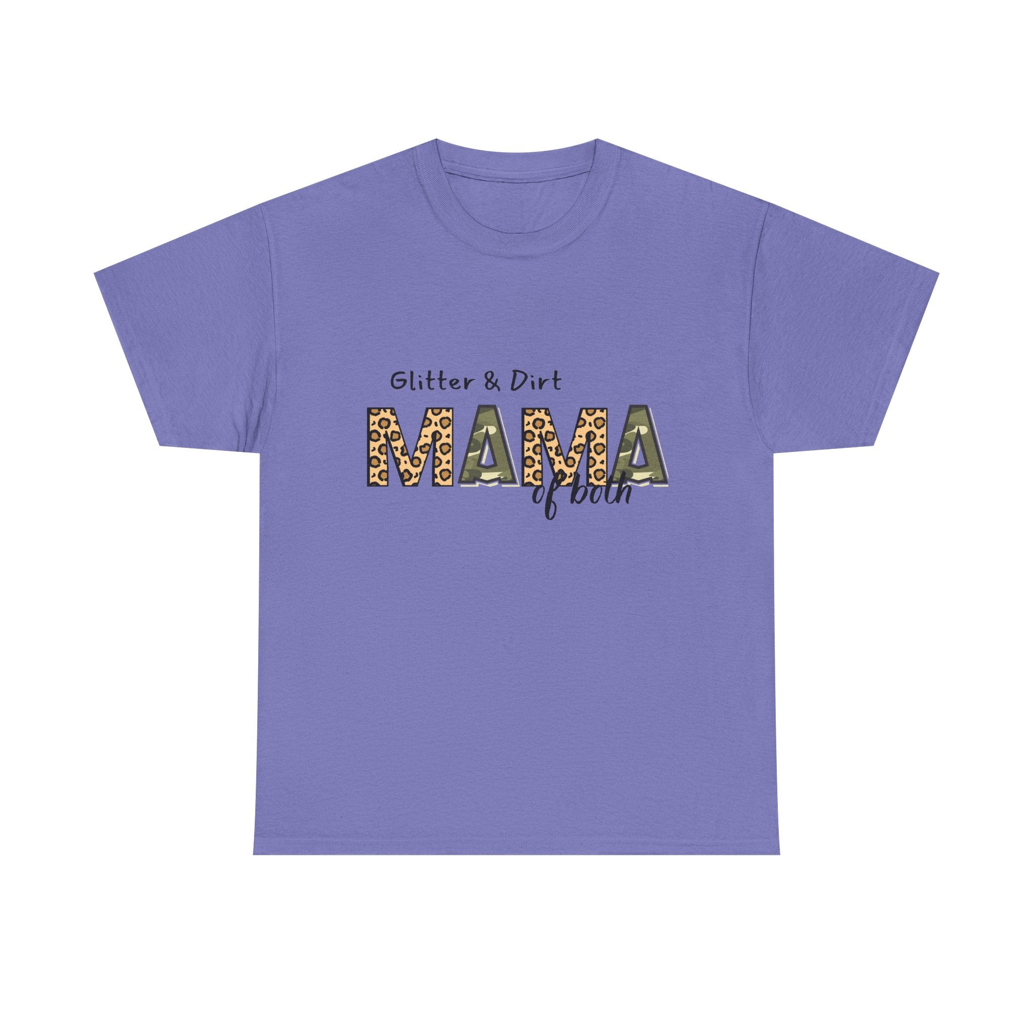 Mama of Dirt Tee — "Glitter & Dirt" Leopard Print Mama T‑Shirt