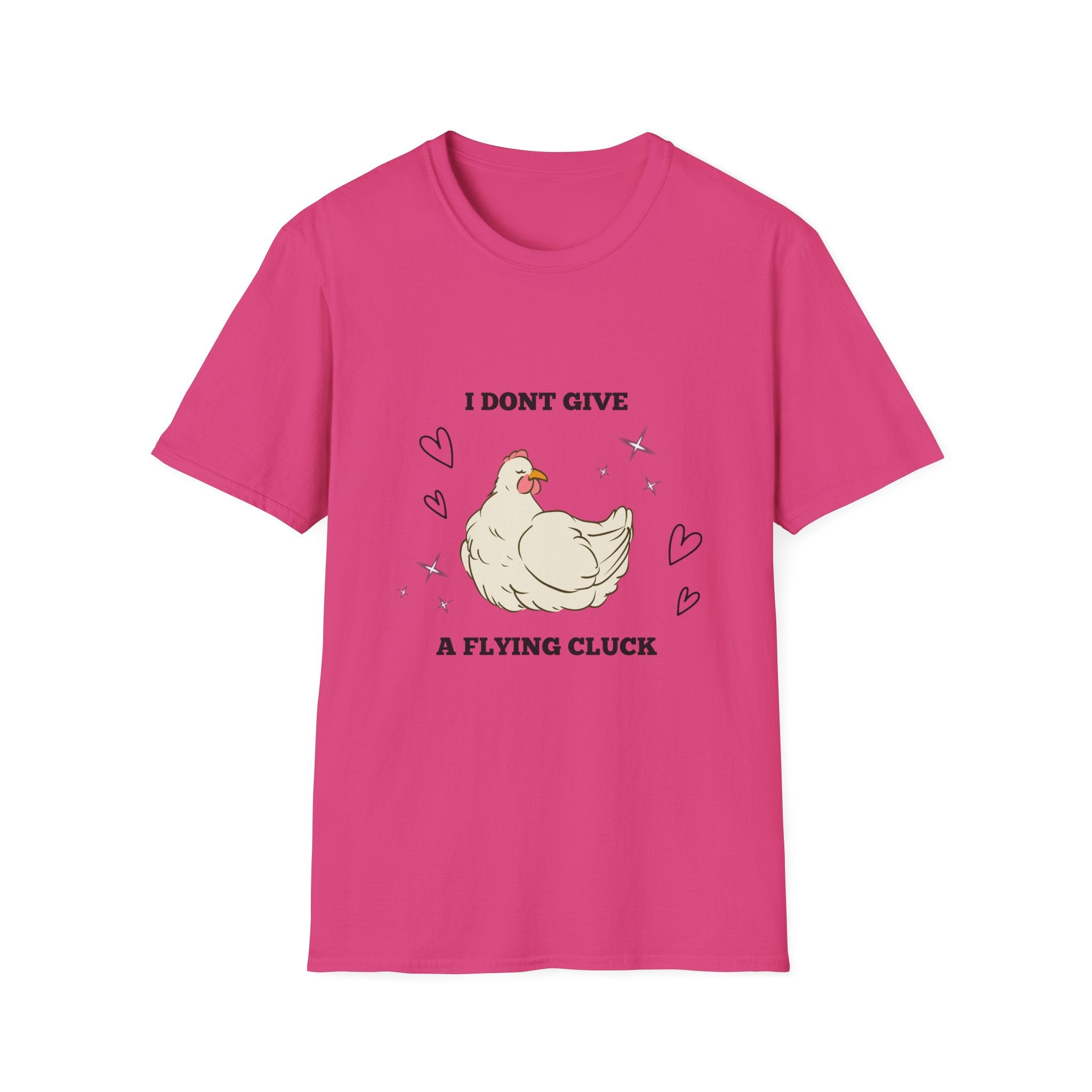 I Don't Give a Flying Cluck T-Shirt — Cute Sarcastic Chicken Graphic Tee