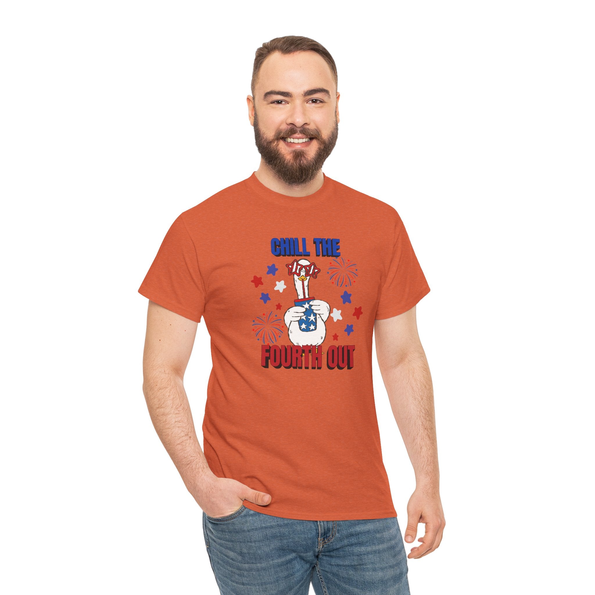 Chill the FOURTH Out - Funny Goose T-Shirt
