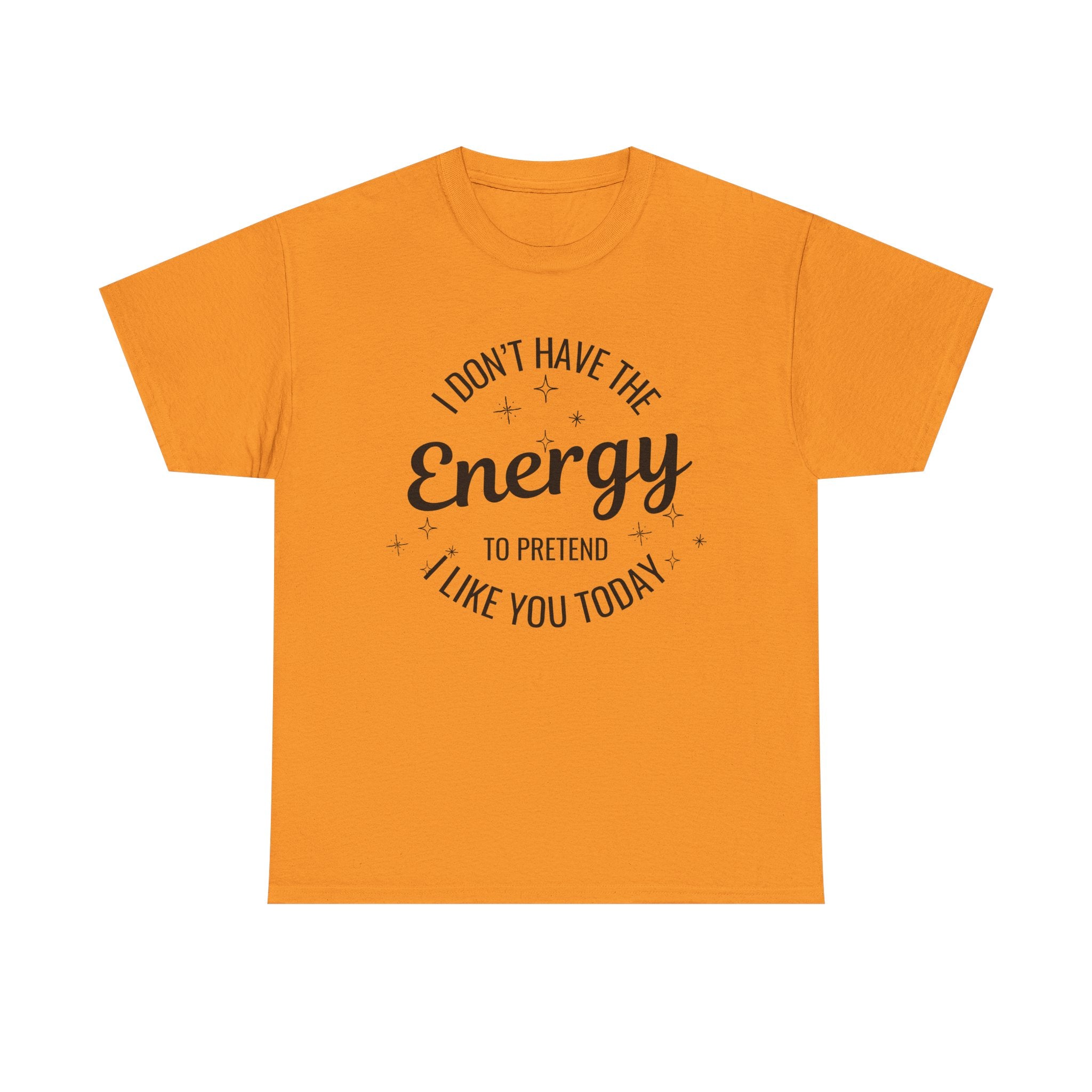 I don't have the Energy to Like you T-shirt
