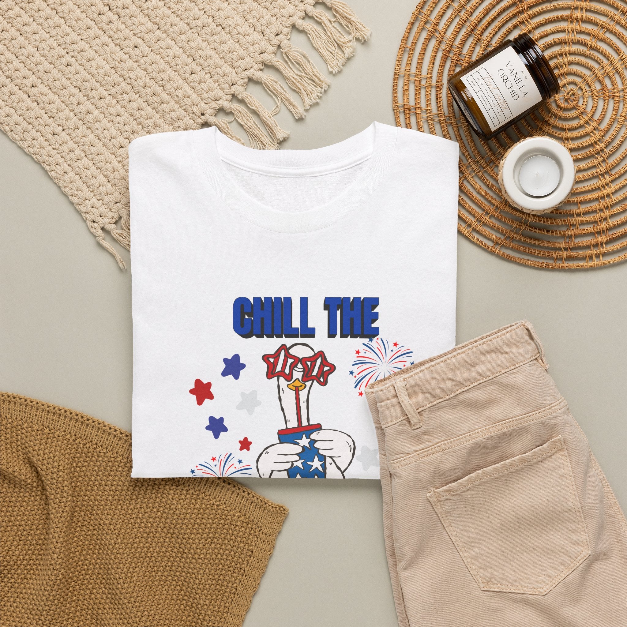 Chill the FOURTH Out - Funny Goose T-Shirt