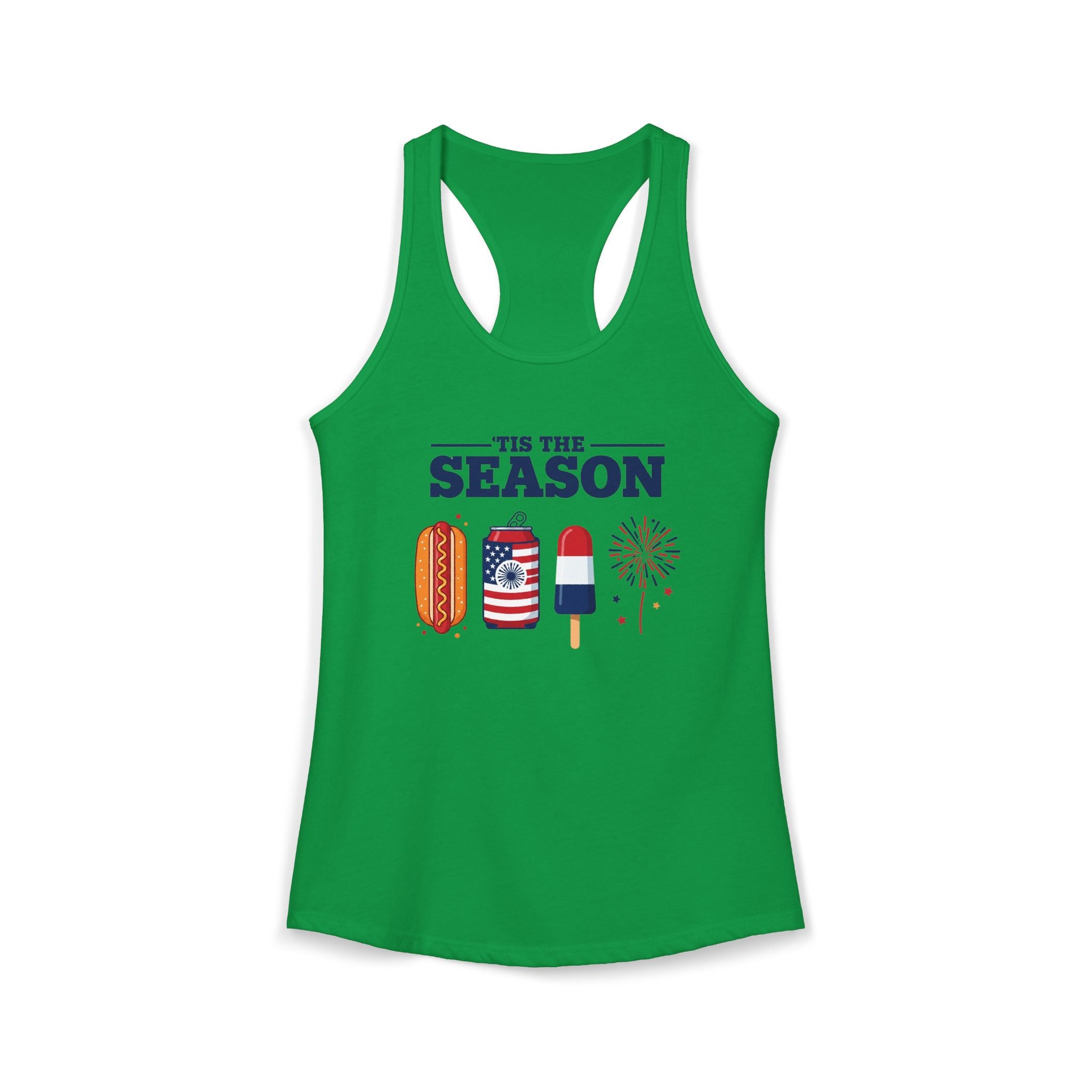 4th of July USA 'Tis the Season Racerback Tank