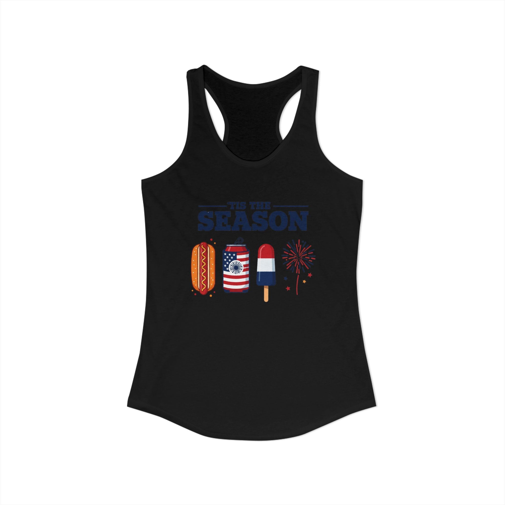 4th of July USA 'Tis the Season Racerback Tank