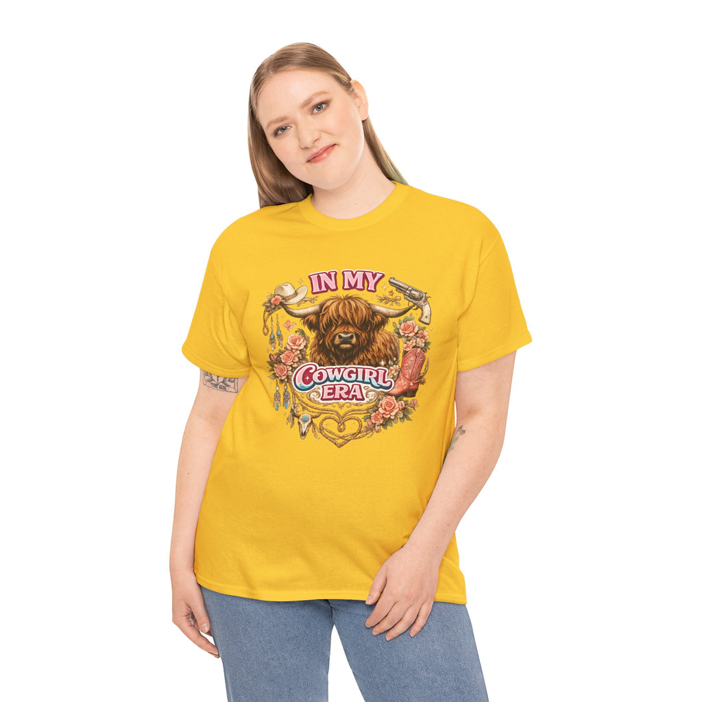 In My Cowgirl Era Highland Cow Tee