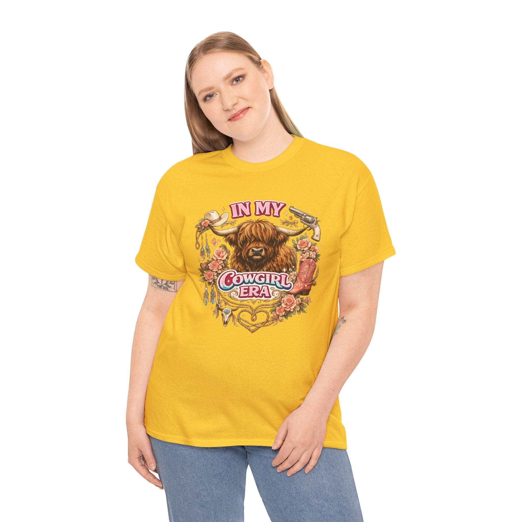 In My Cowgirl Era Highland Cow Tee