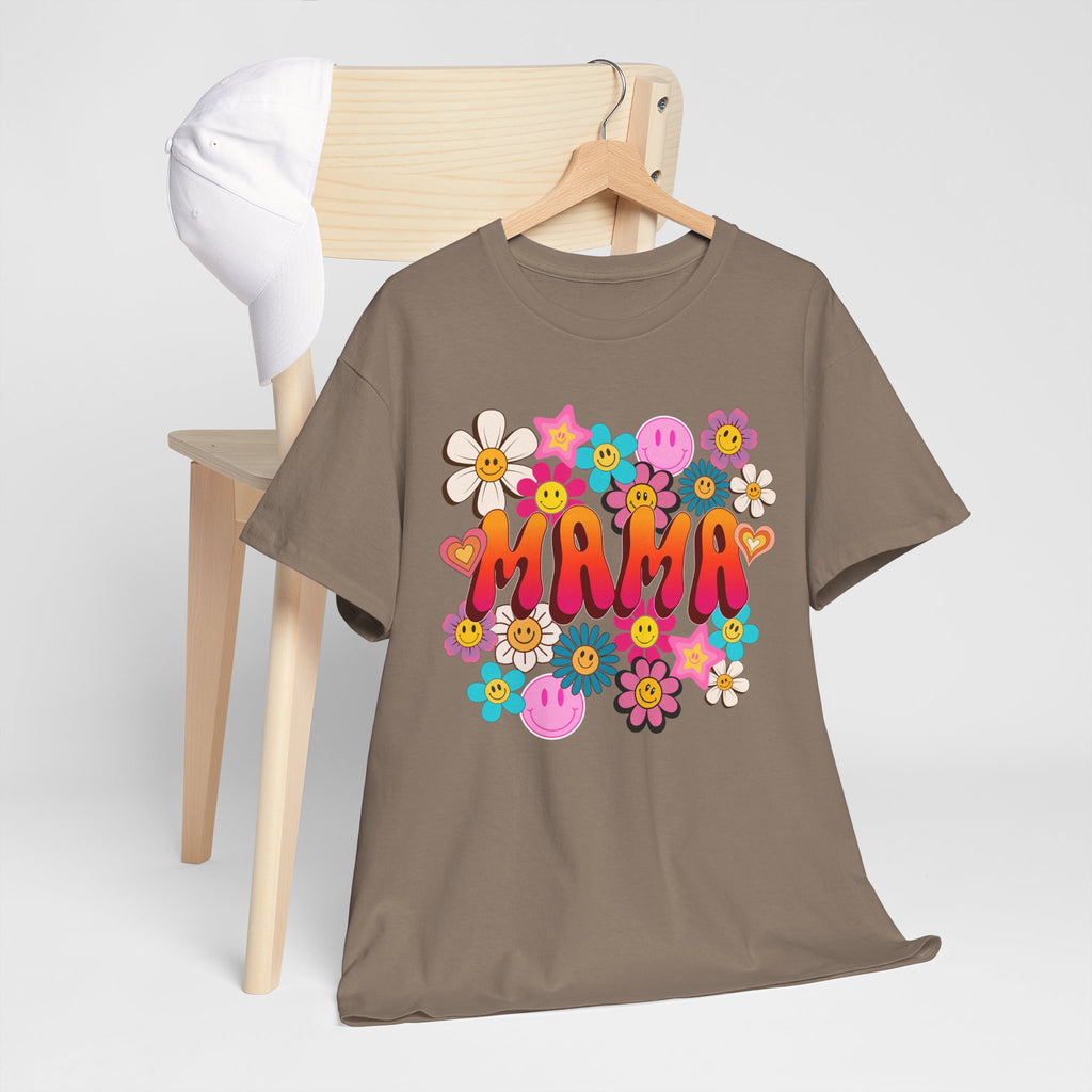 Mama Floral Tee — Retro Cute Flower Mom T‑Shirt