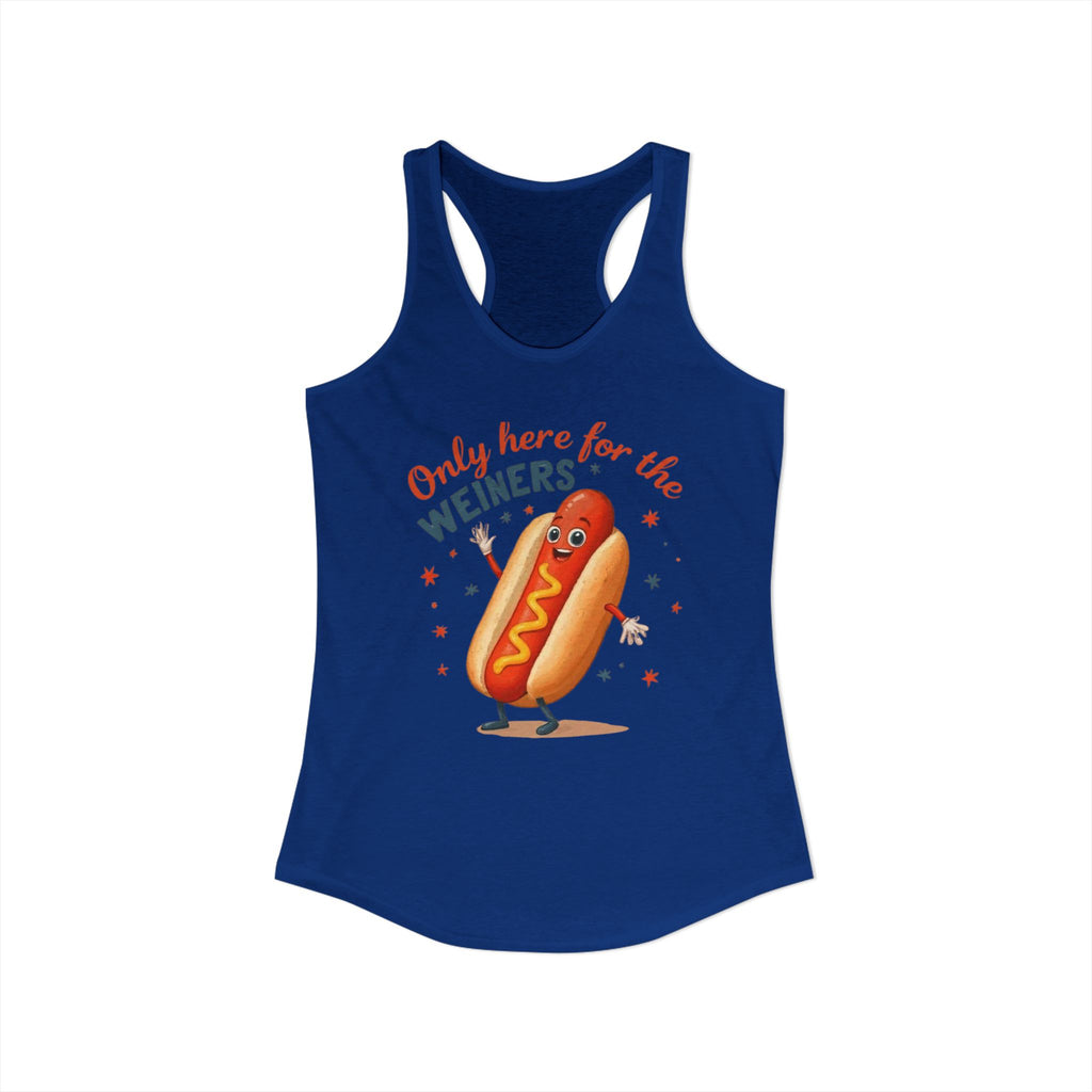 'Only Here for the Weiners' Hot Dog Cookout Tank
