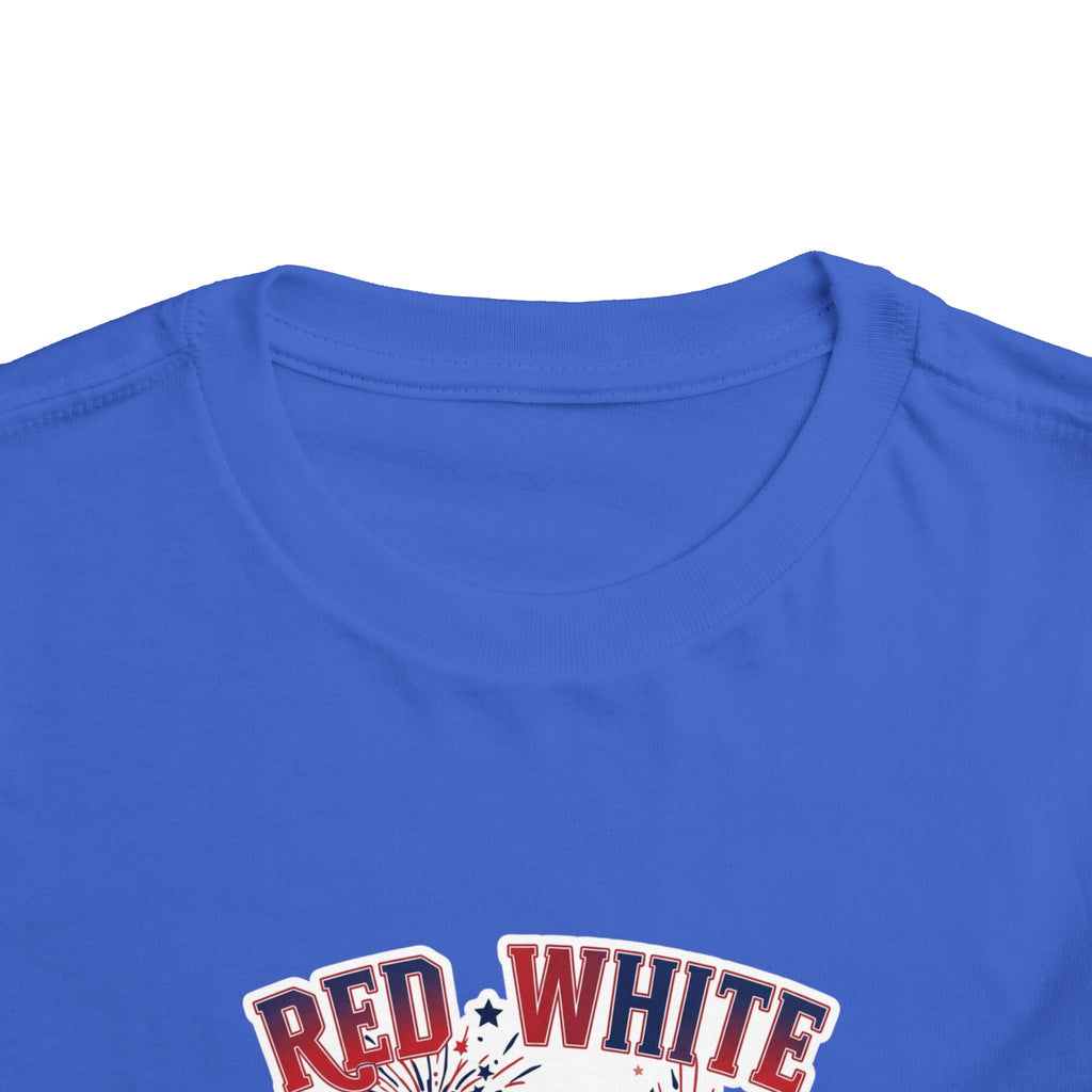 Toddler Tee - "Red, White & Boom" Monster Truck 4th of July Shirt