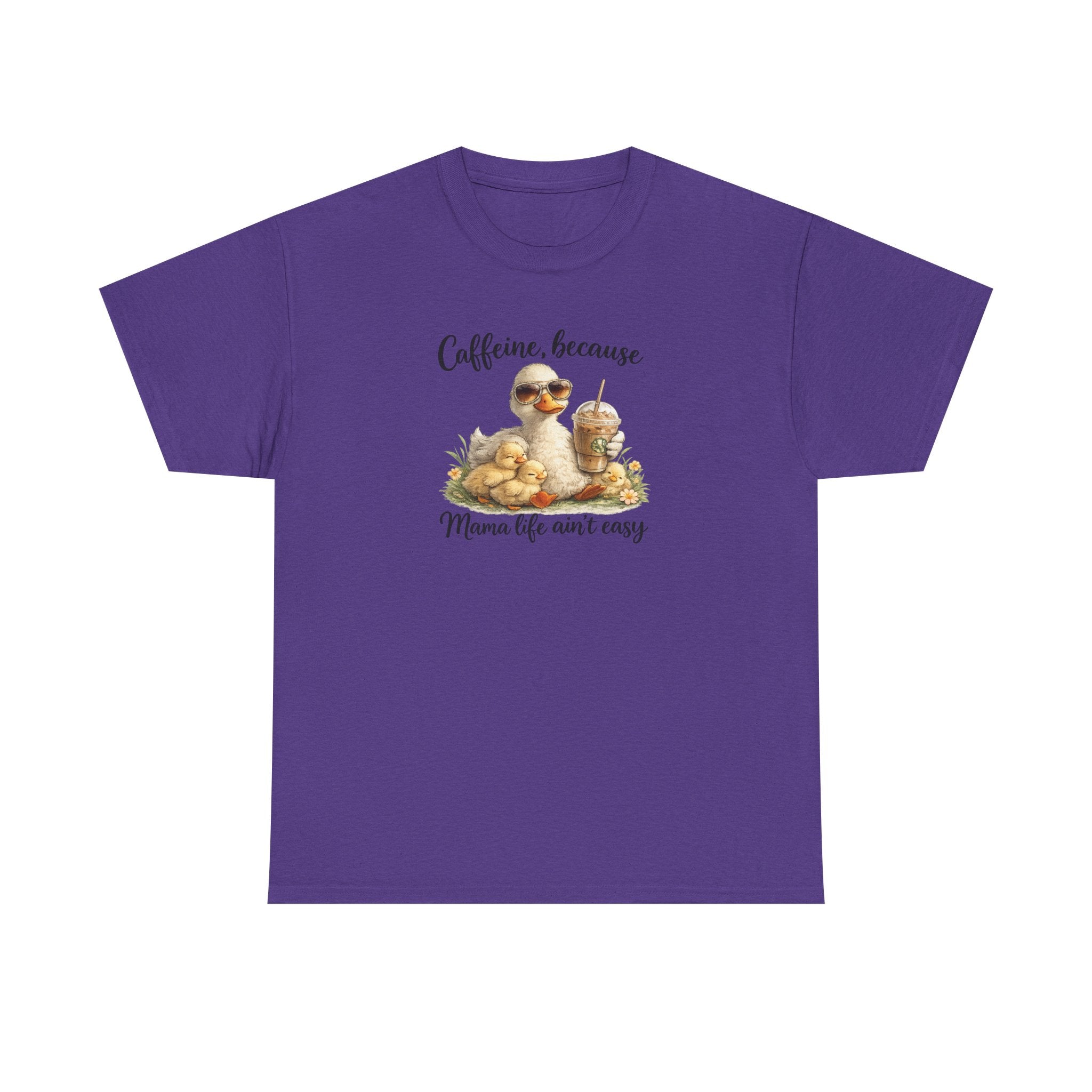 Mom Life Coffee Tee — Cute Mom & Baby Duck Caffeine Shirt