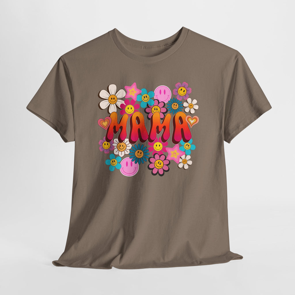 Mama Floral Tee — Retro Cute Flower Mom T‑Shirt