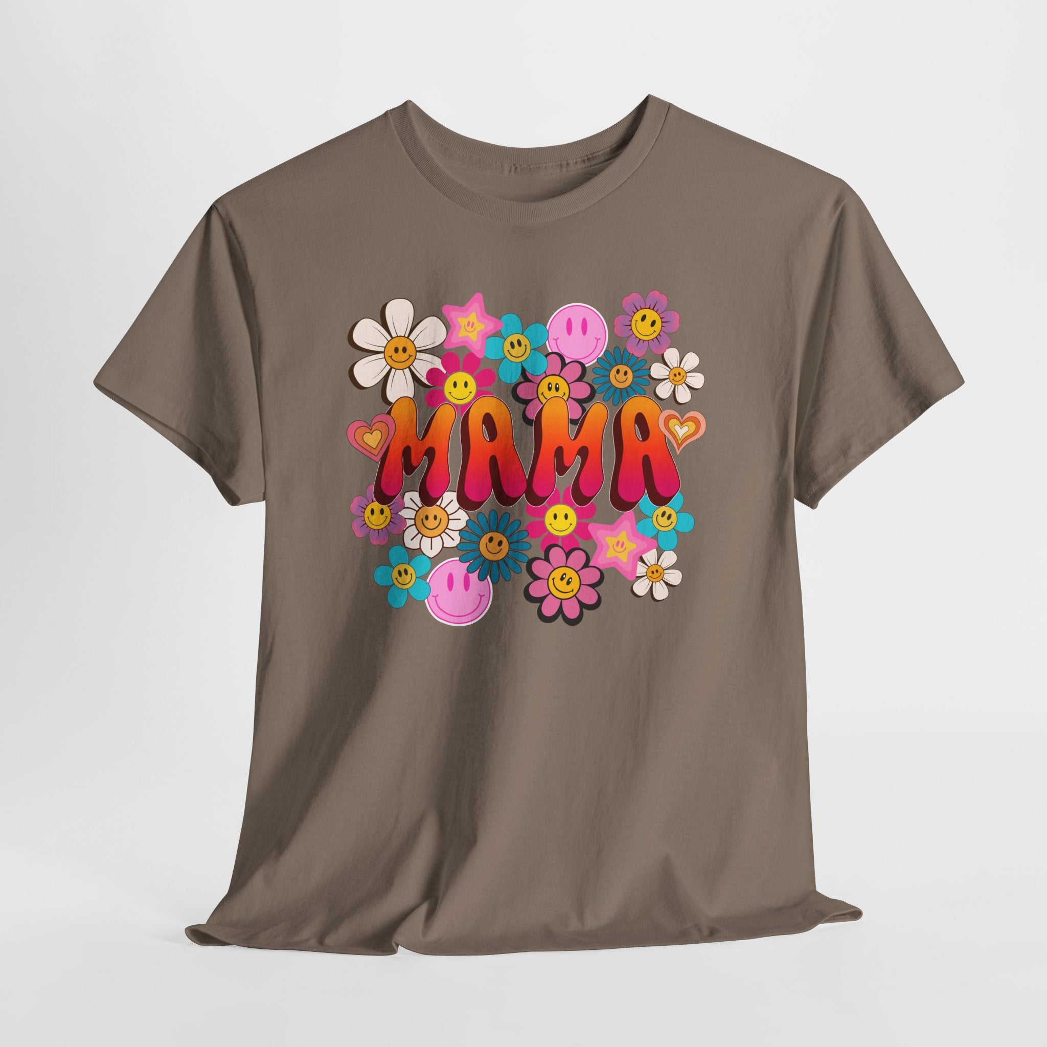 Mama Floral Tee — Retro Cute Flower Mom T‑Shirt