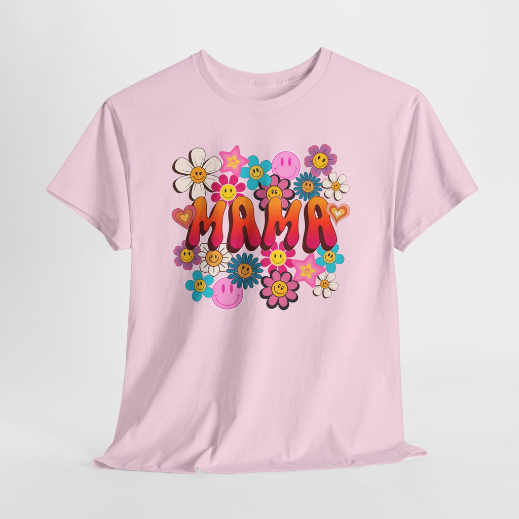 Mama Floral Tee — Retro Cute Flower Mom T‑Shirt