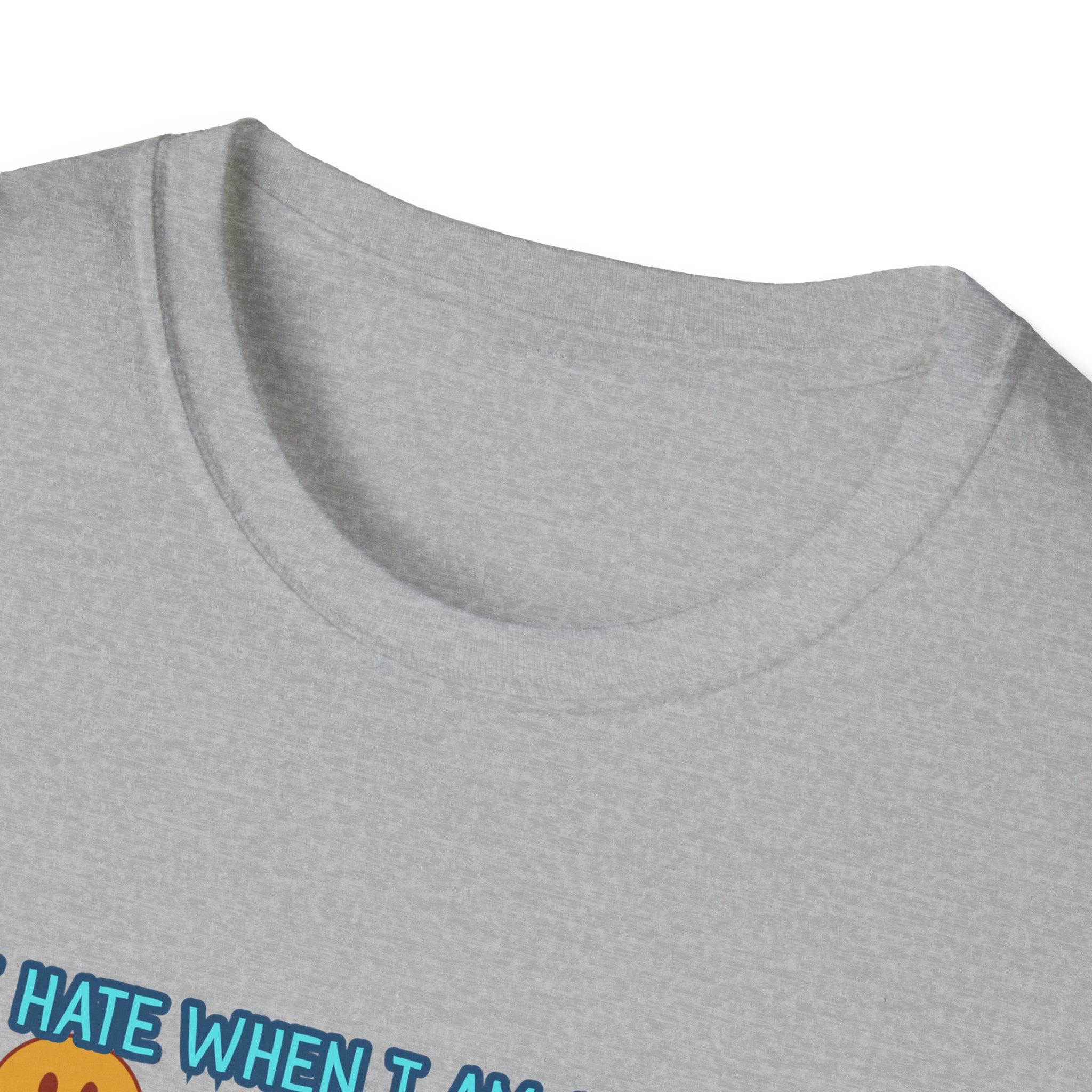Funny 'I Hate When I Am accused of lolly-gagging' Graphic T-Shirt — Retro Smiley Face Design
