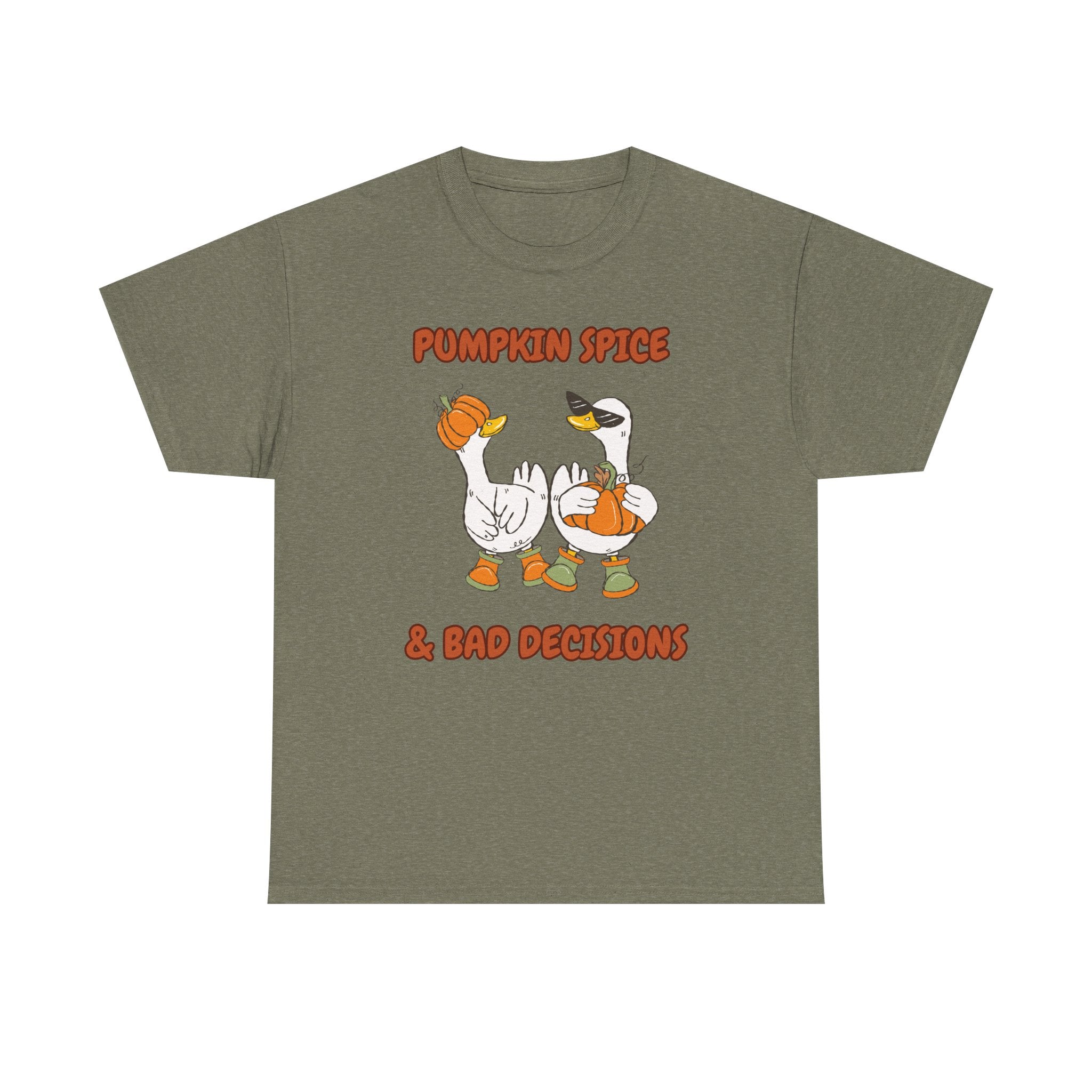 Pumpkin Spice & Bad Decisions Heavy Cotton Tee