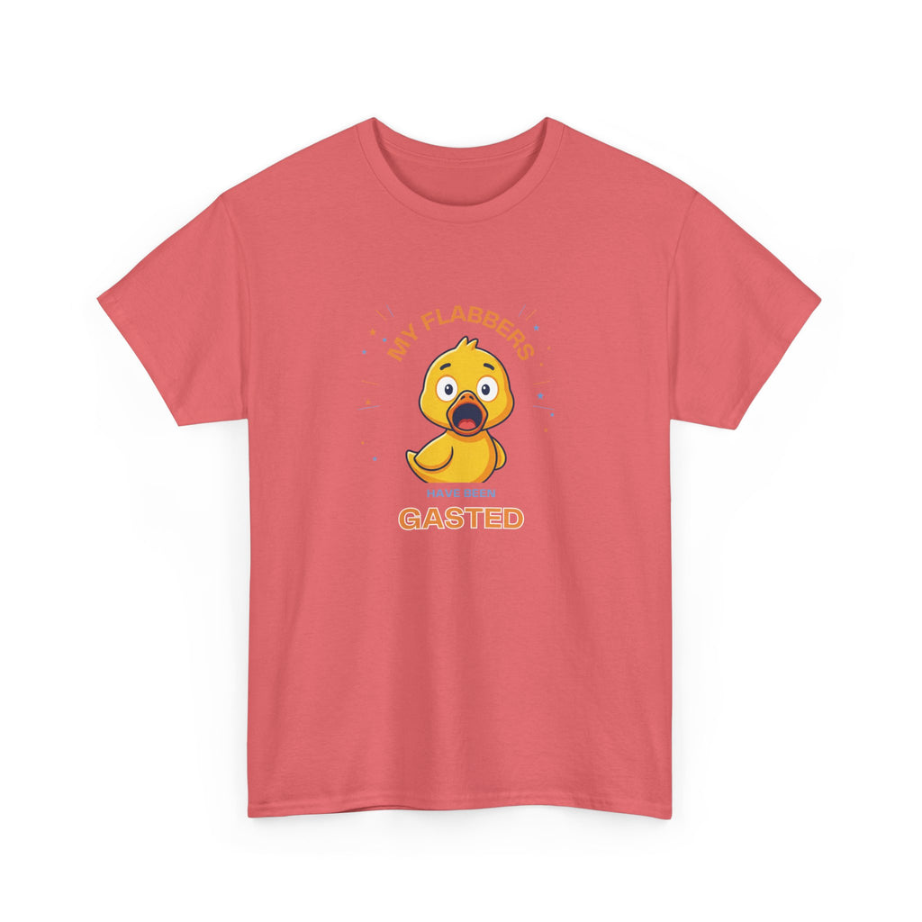 Duck Cartoon Tee — "My Flabbers are Gasted" Cute Shocked Rubber Duck T-Shirt